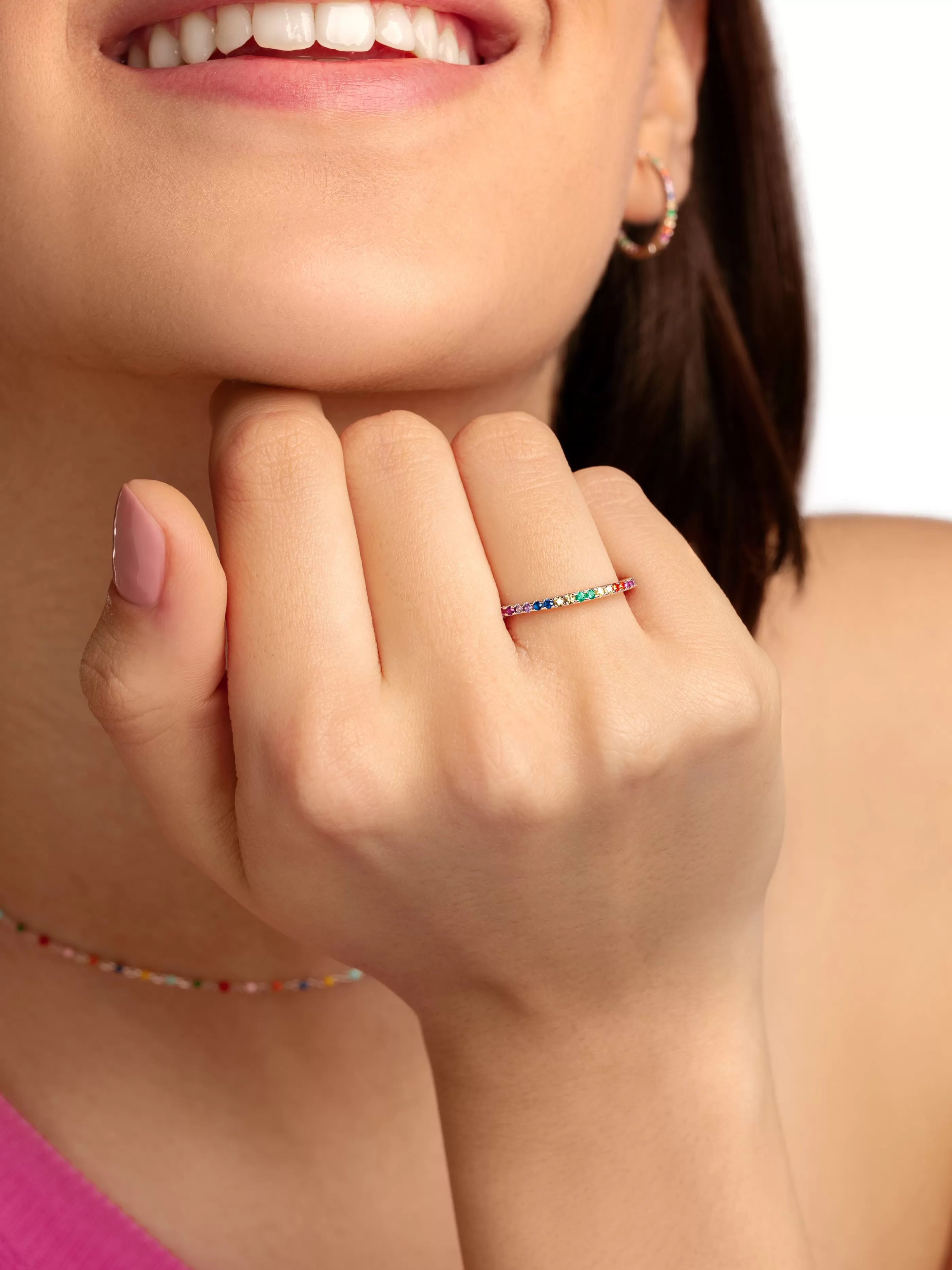 SINGULARU Anillo Cleo Colors Plata- Anillos Con Talla
