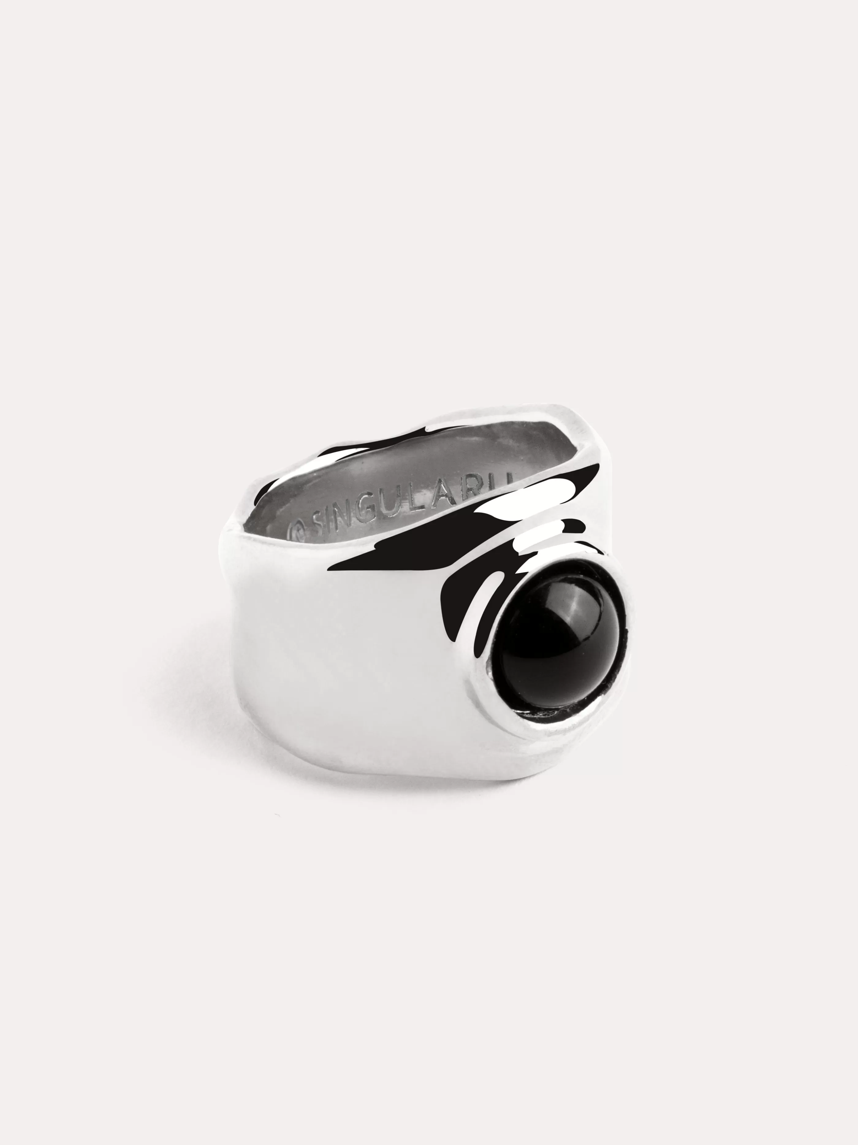 SINGULARU Anillo My Onyx- Anillos Con Talla