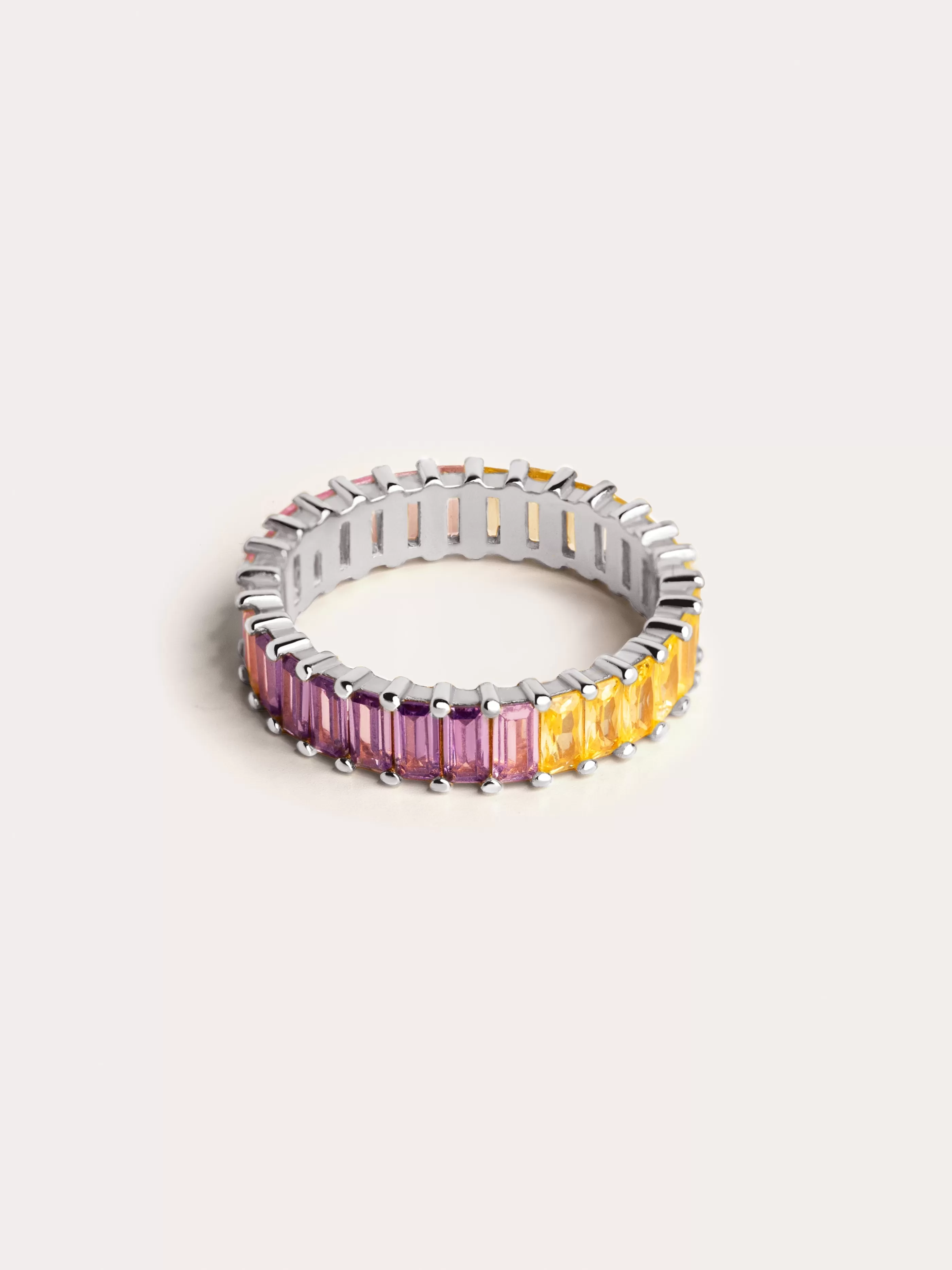 SINGULARU Anillo Sia Colors Plata- Anillos Con Talla
