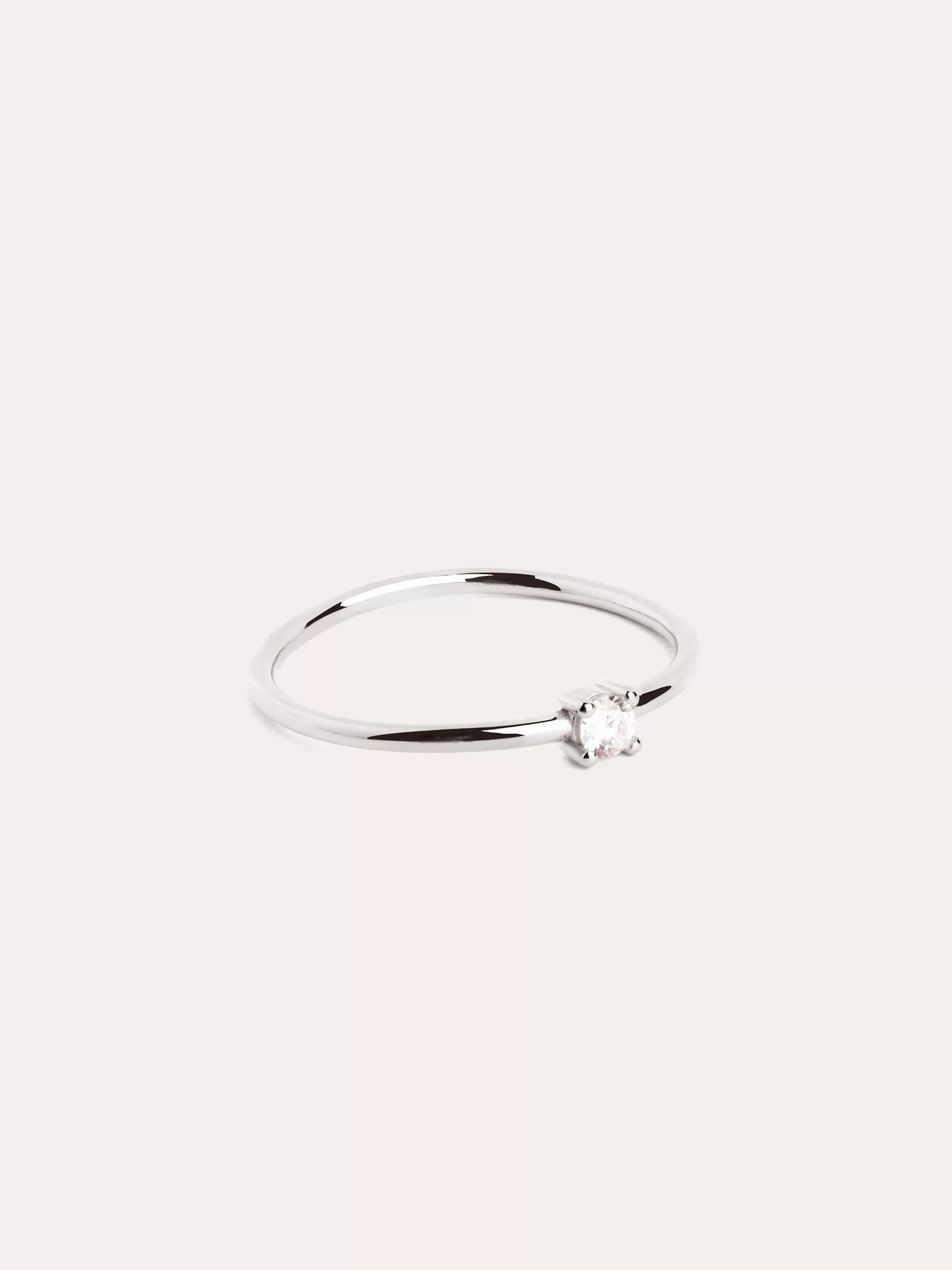 SINGULARU Anillo Single Spark Plata- Anillos Con Talla