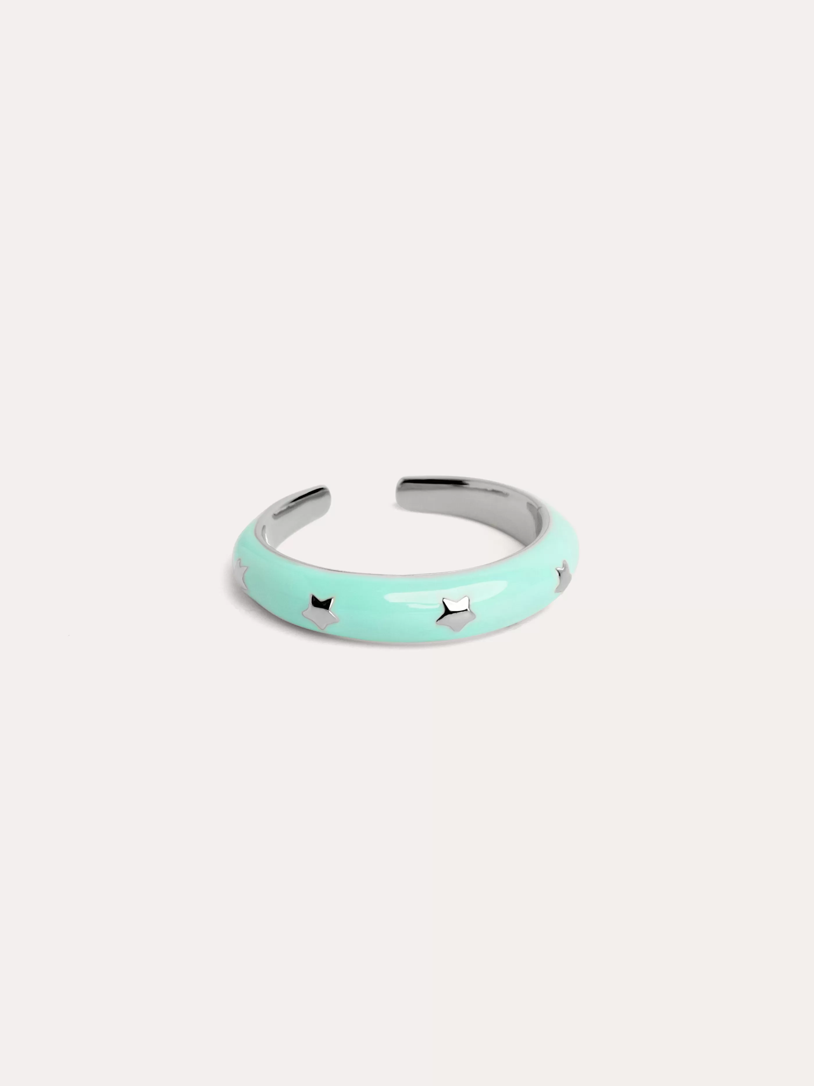 SINGULARU Anillo Stars Sky Enamel- Anillos Ajustables