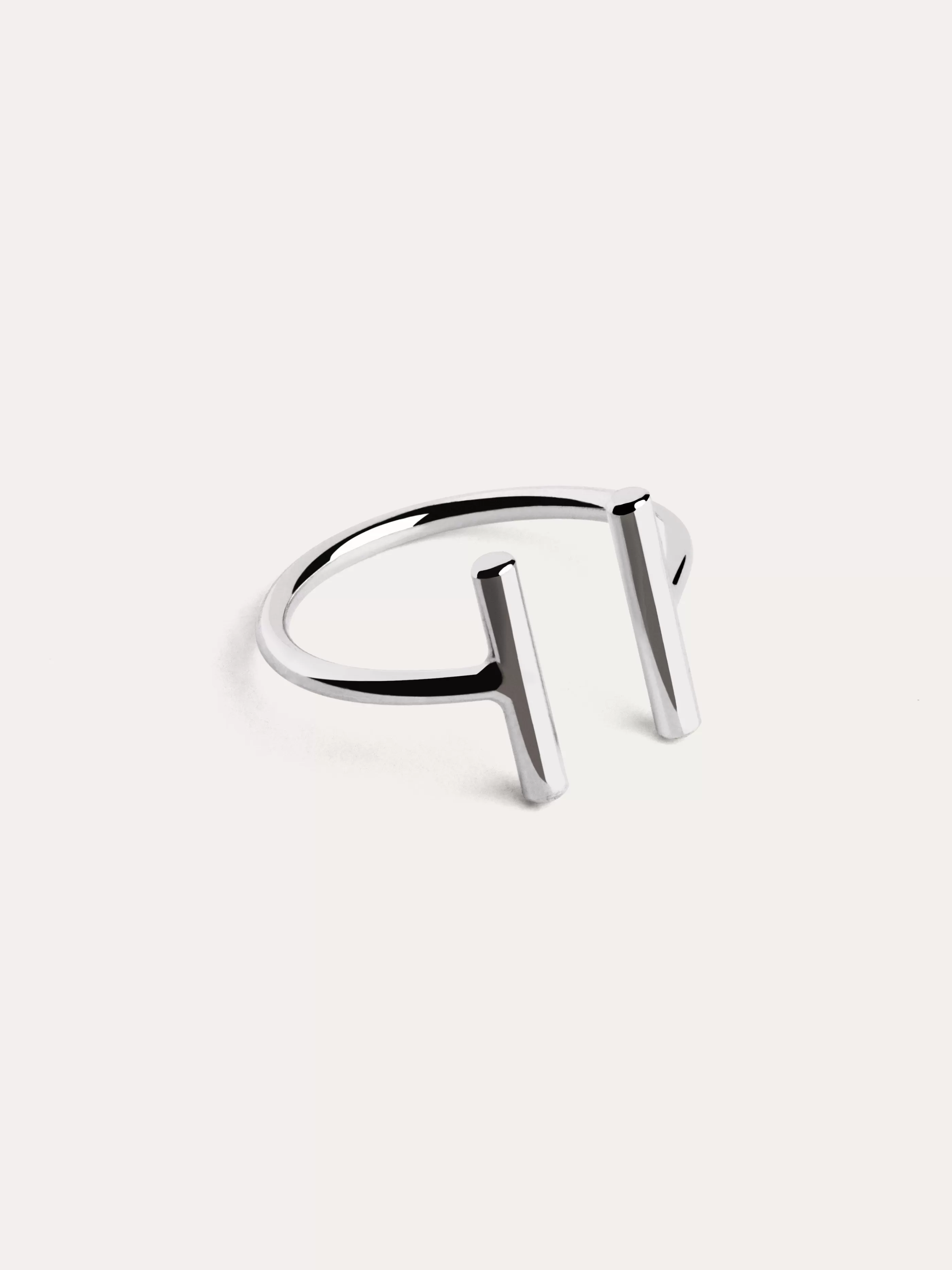 SINGULARU Anillo Sticks Plata- Anillos Ajustables