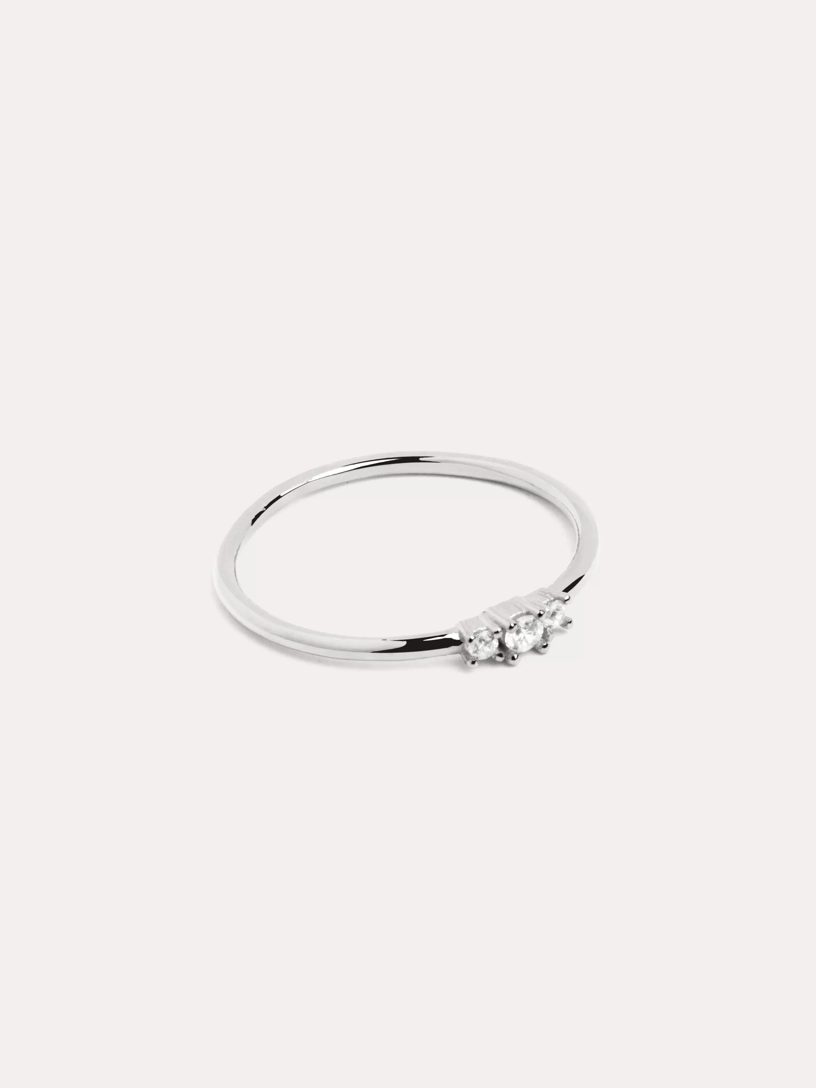 SINGULARU Anillo Trini Spark Plata- Anillos Con Talla