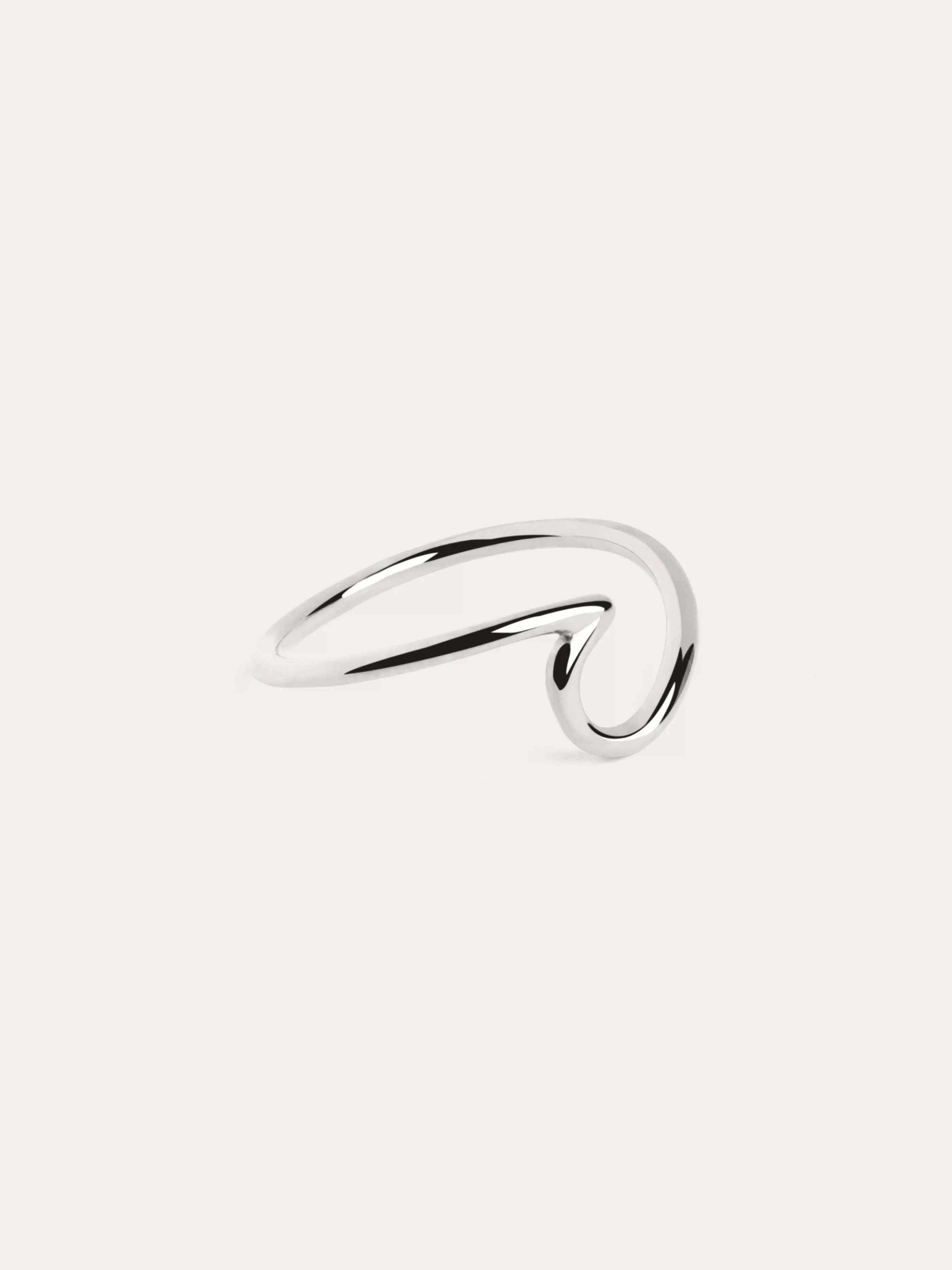 SINGULARU Anillo Wave Plata- Anillos Con Talla