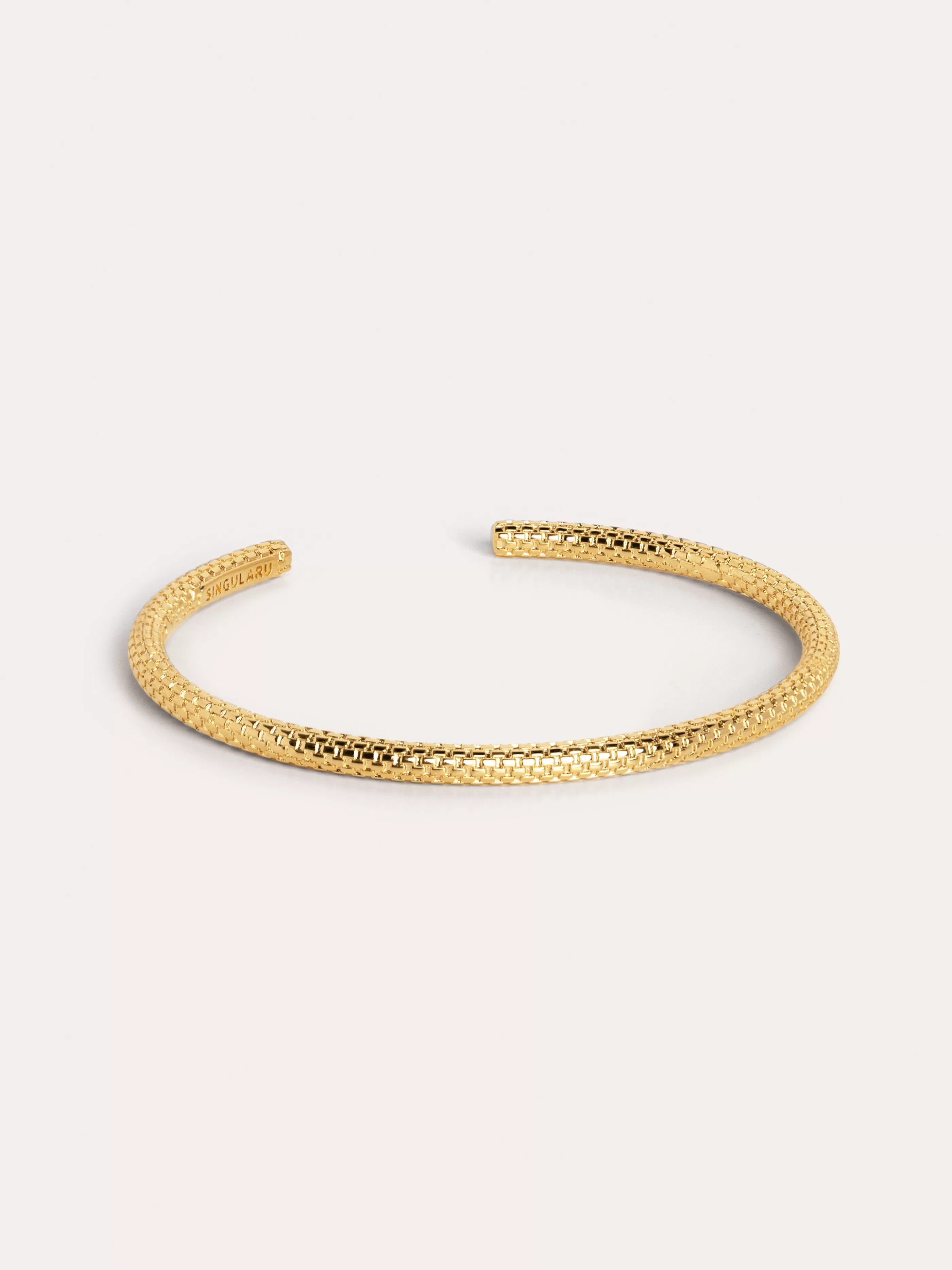 SINGULARU Brazalete Tube Rope Bano Oro- Brazaletes