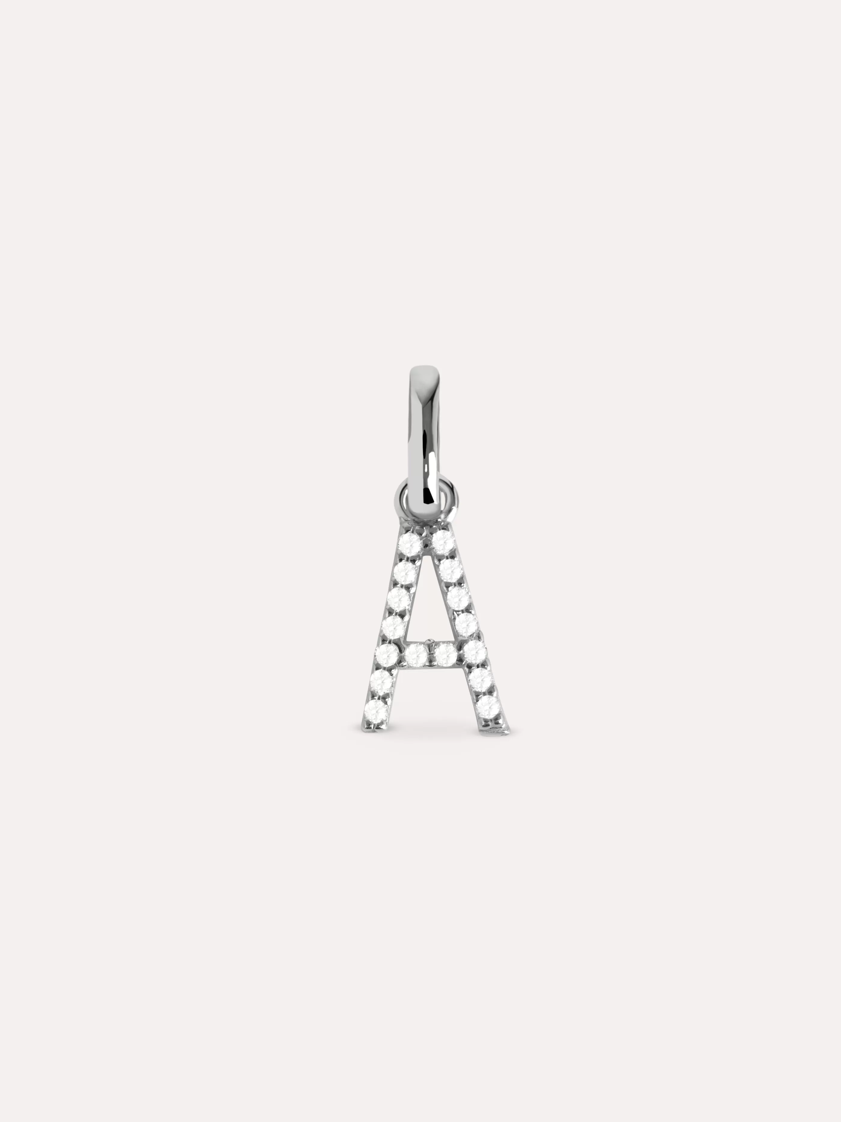SINGULARU Charm Letter Spark Plata- Charms Para Collares