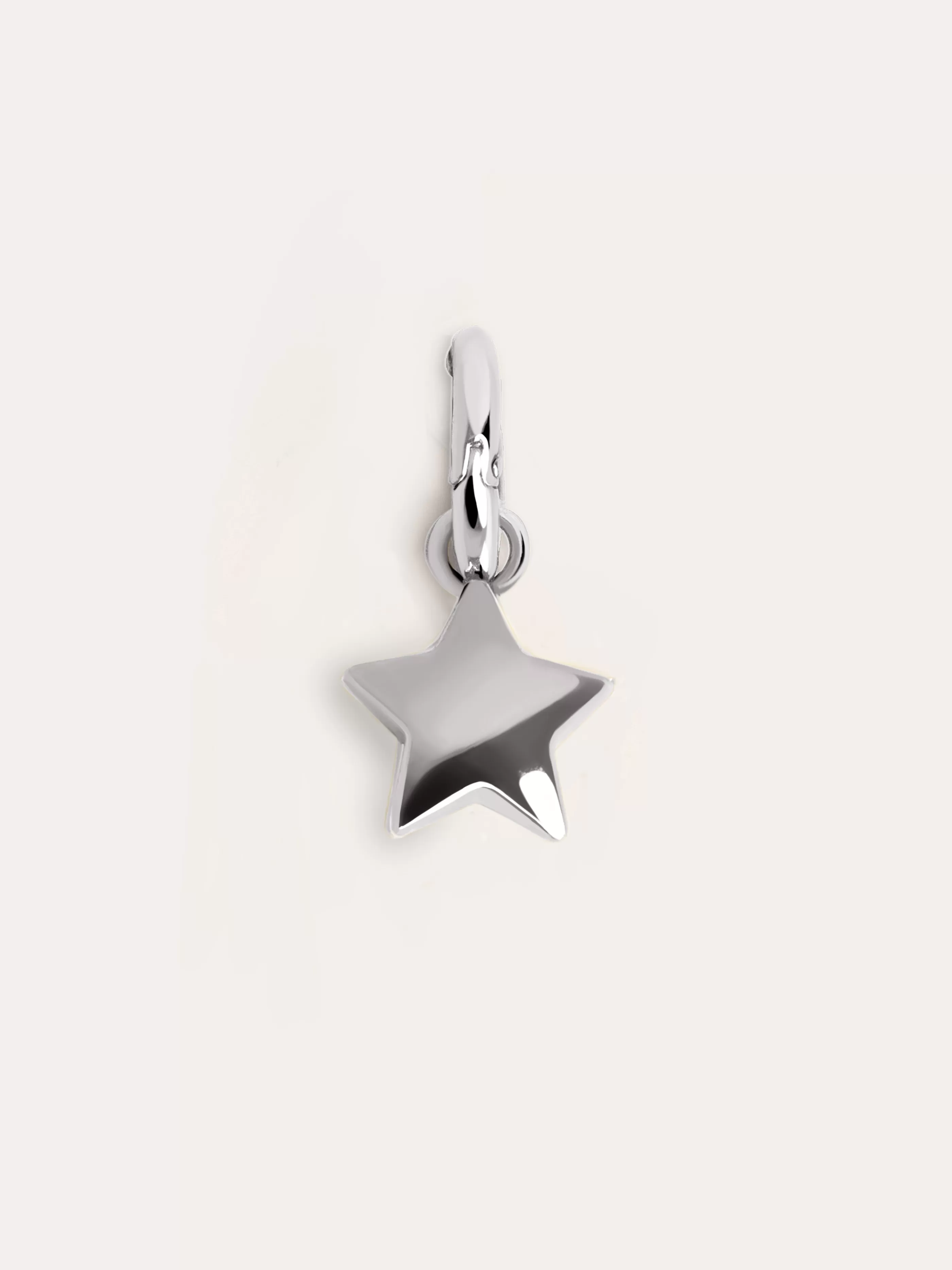 SINGULARU Charm Simple Star Plata- Charms Para Collares