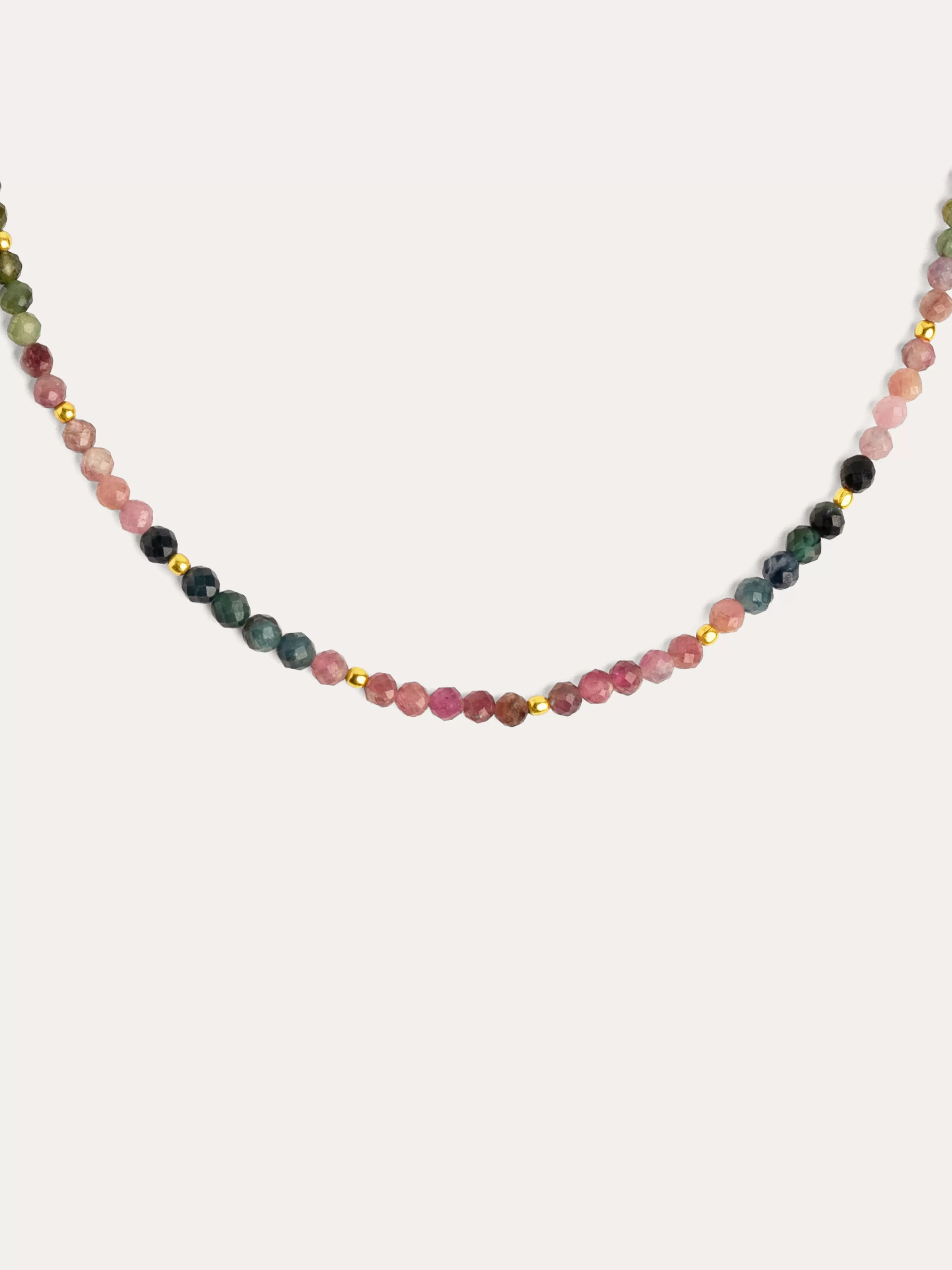SINGULARU Collar Altea Dots Tourmaline Syra Bano Oro- Collares De Colores