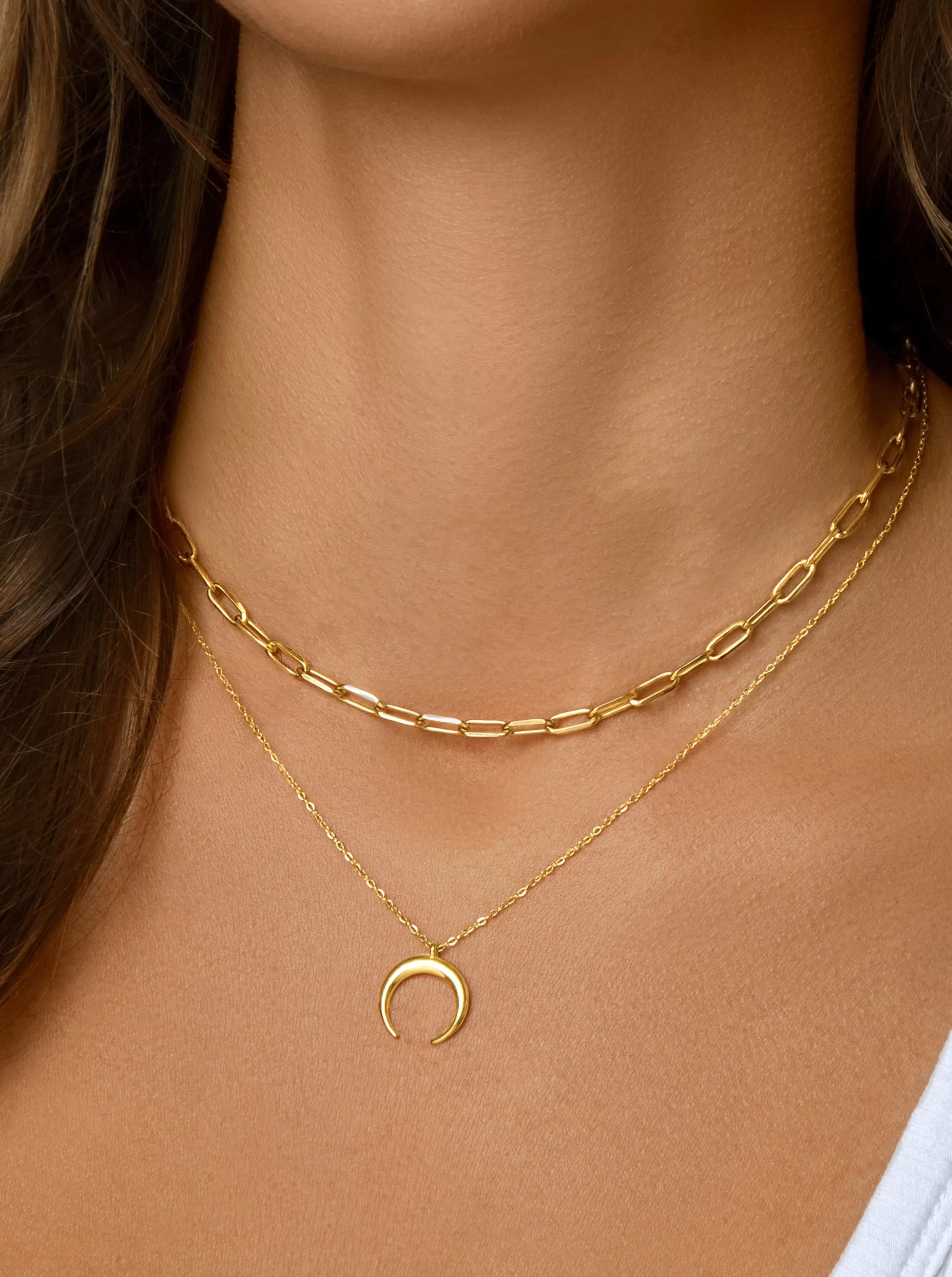 SINGULARU Collar Chic Bano Oro- Cadenas