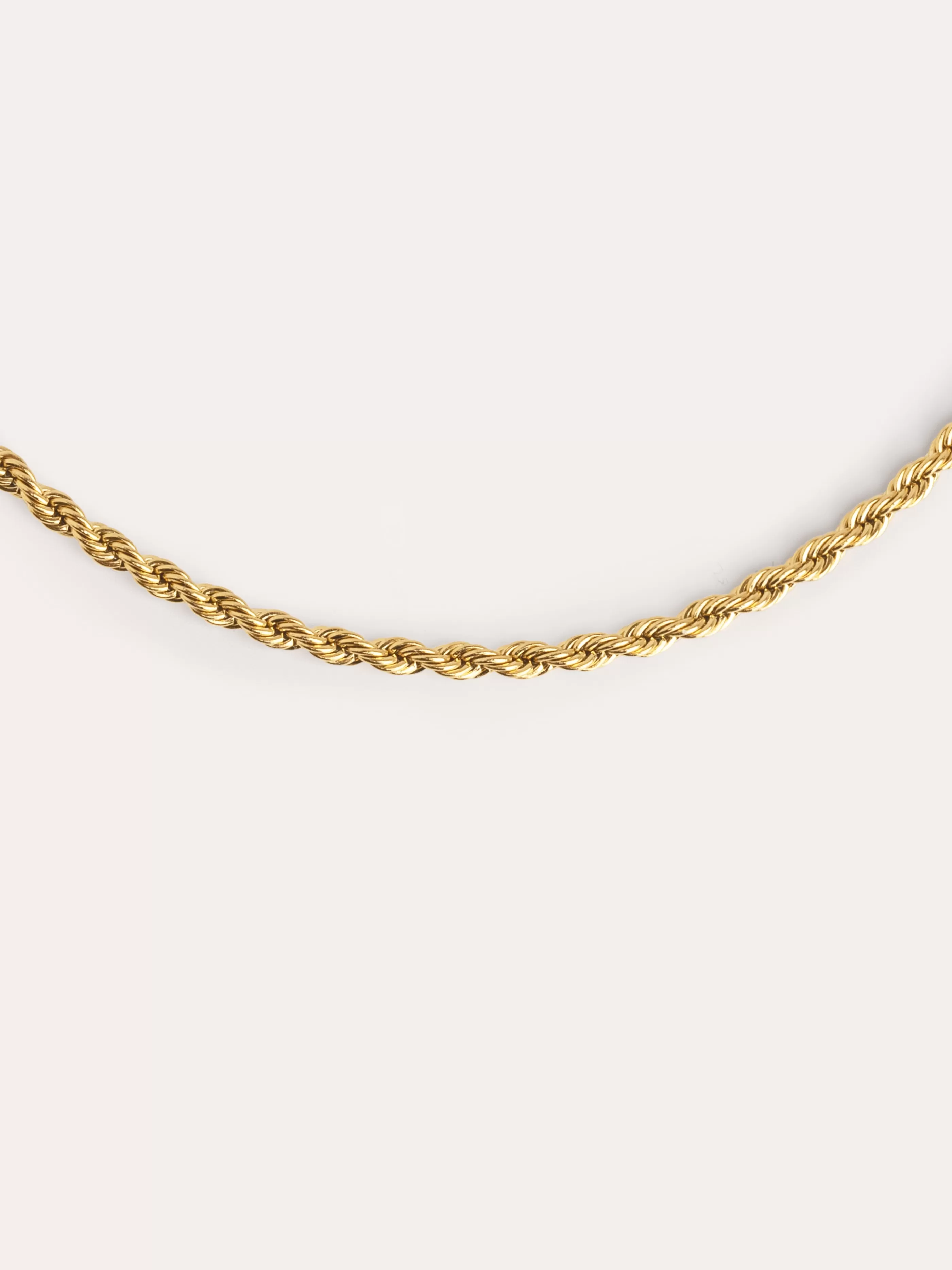 SINGULARU Collar Cord Acero Bano Oro- Cadenas