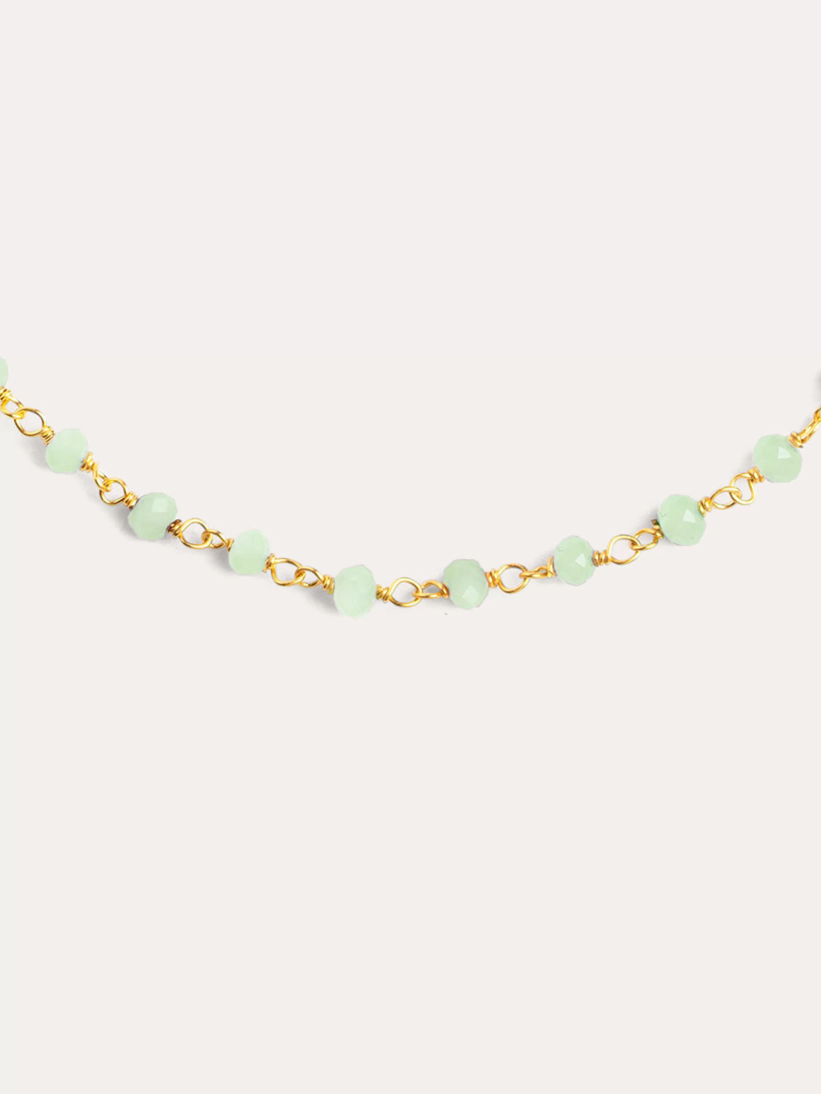 SINGULARU Collar Crystals Jade Plata Bano Oro- Collares De Colores