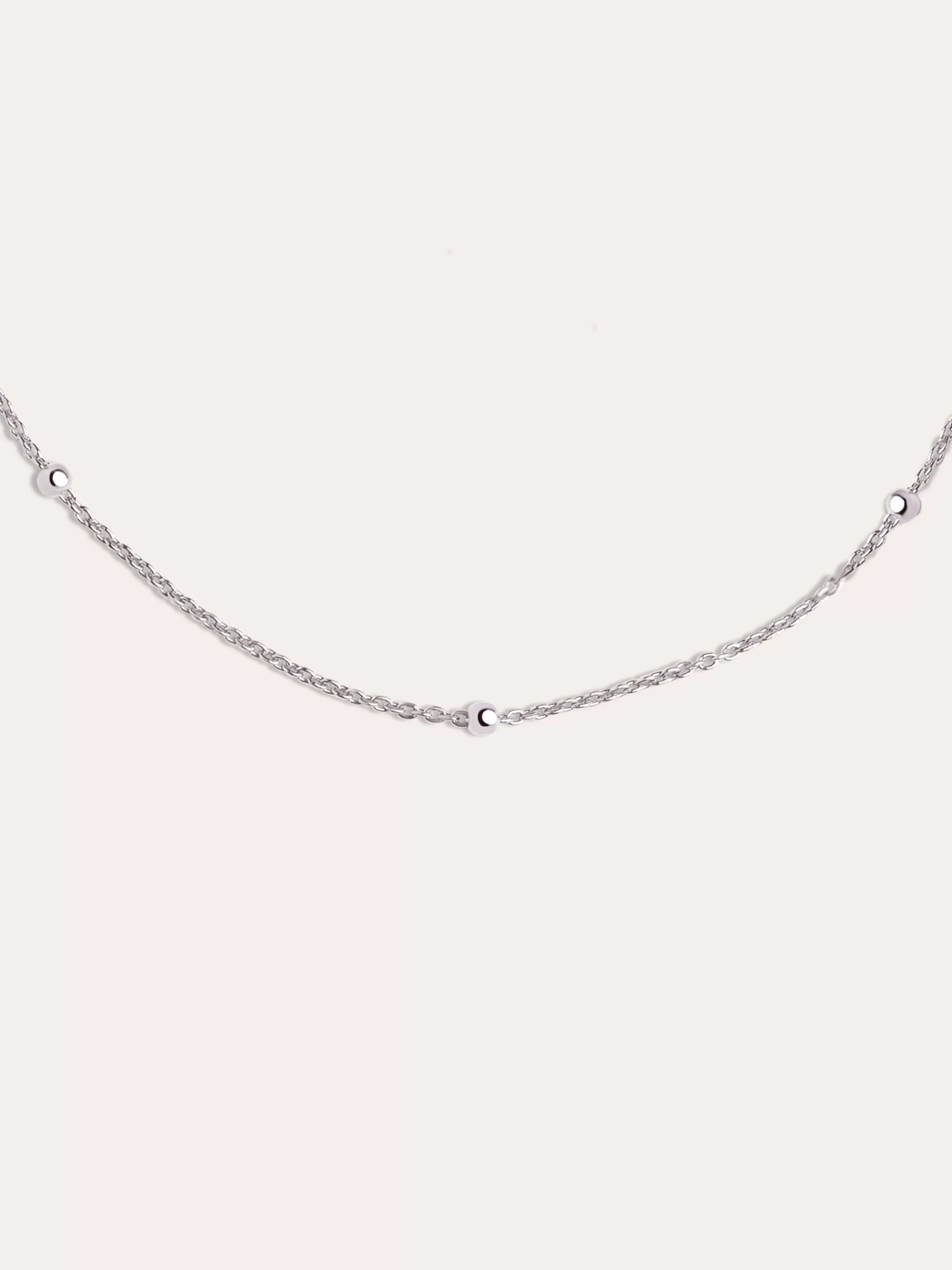 SINGULARU Collar Dots Plata- Cadenas
