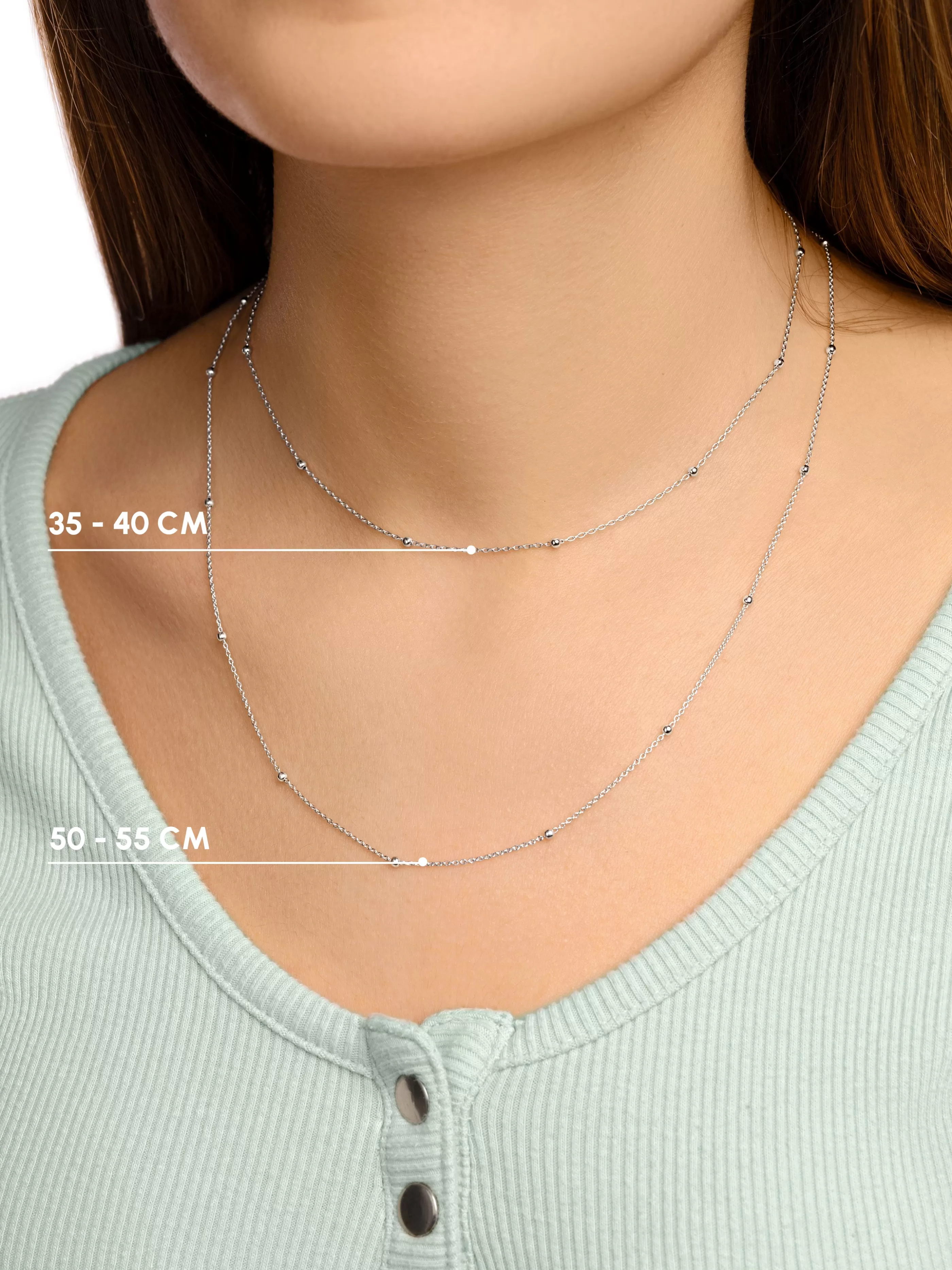 SINGULARU Collar Dots Plata- Cadenas