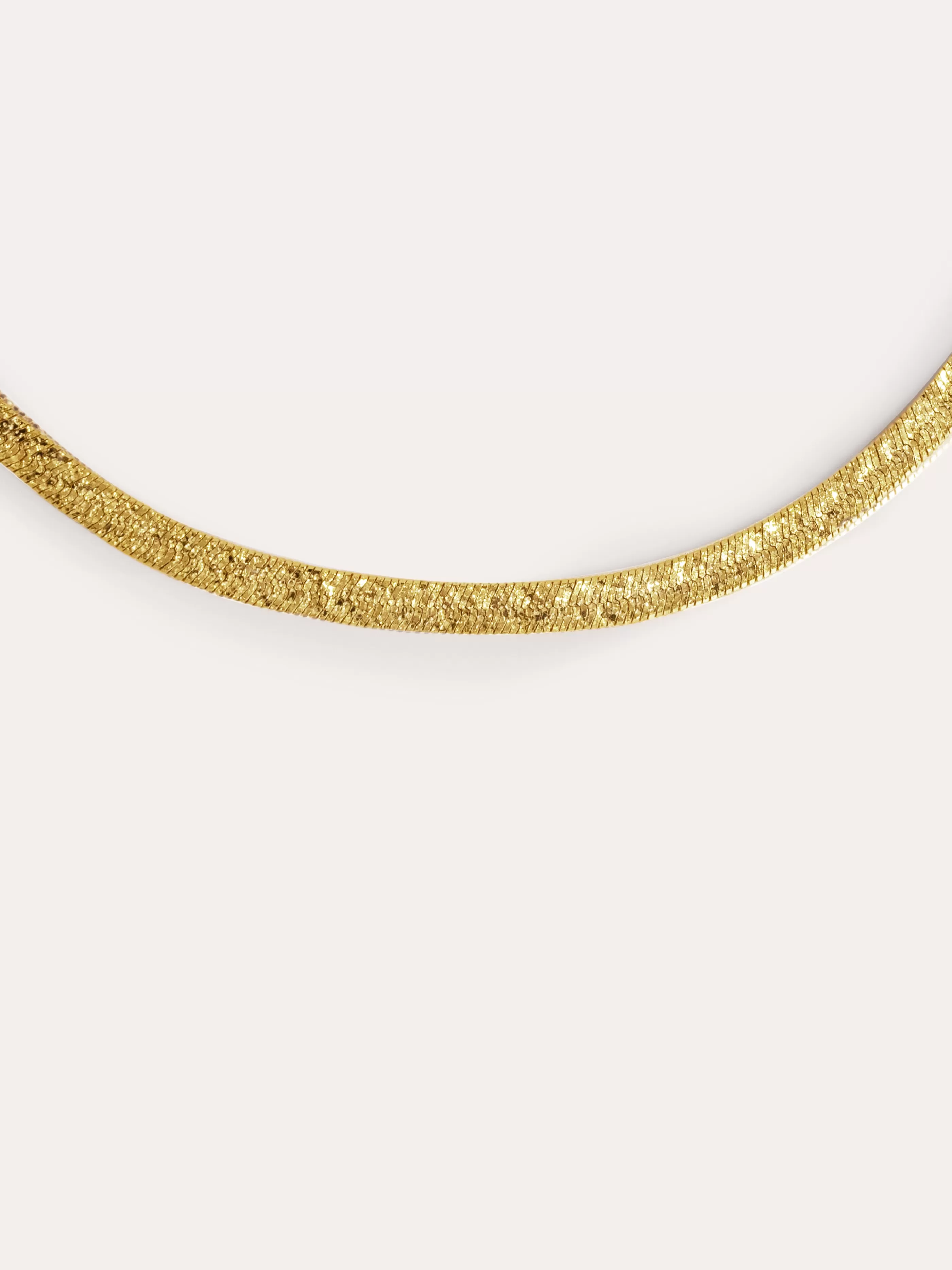 SINGULARU Collar Lisse Sparkling Bano Oro- Cadenas