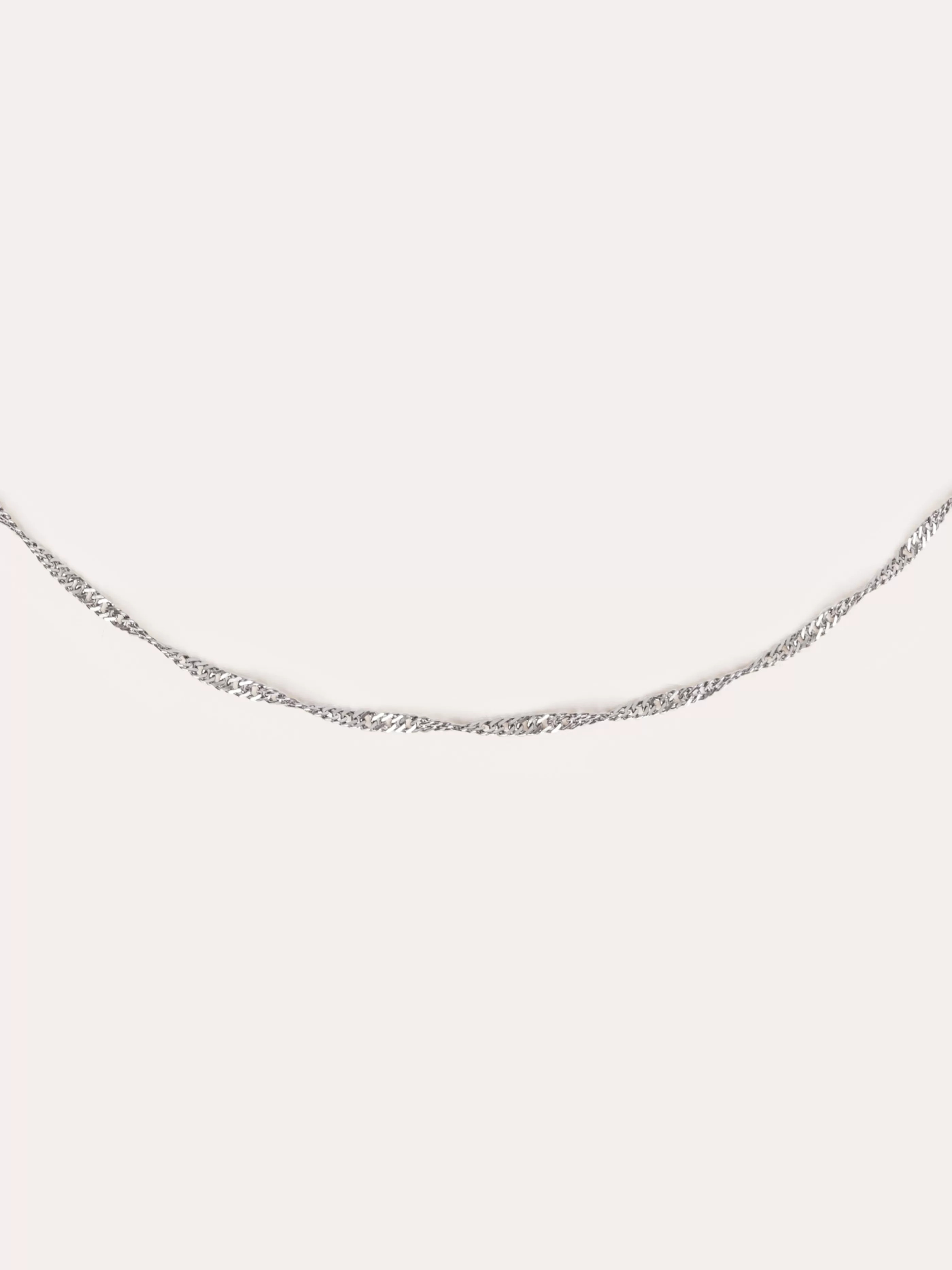 SINGULARU Collar Mini Twist Acero- Cadenas