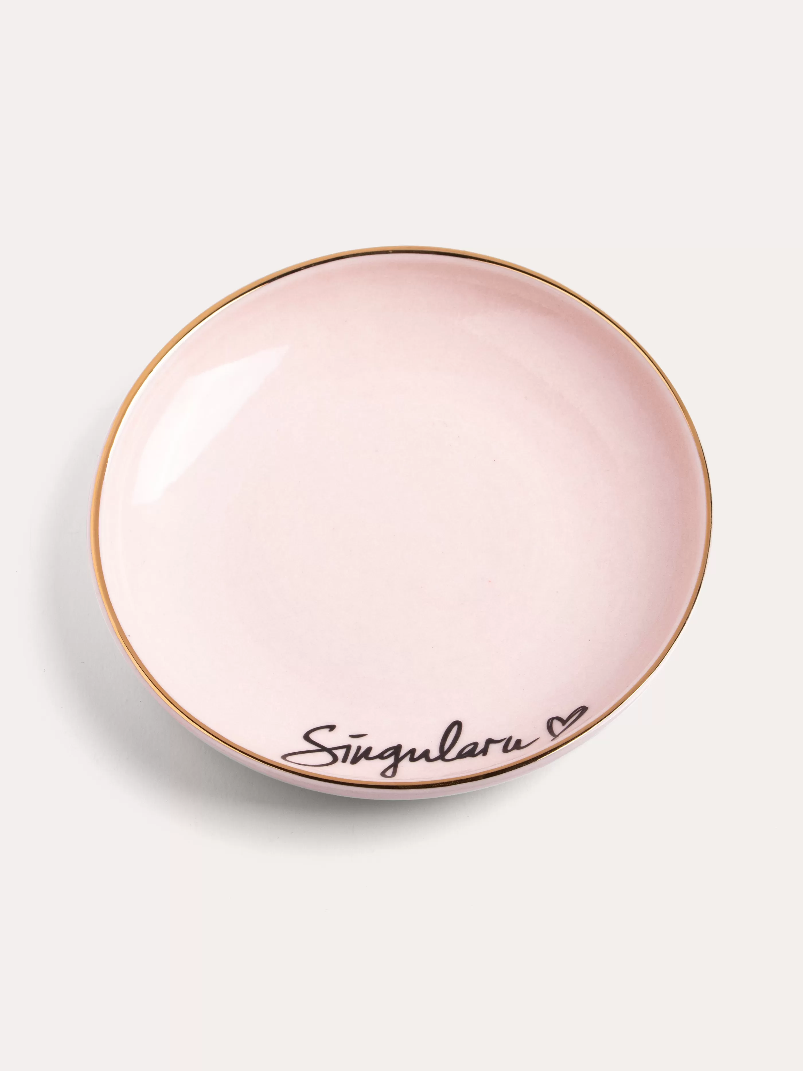 SINGULARU Joyero Blossom Gold Porcelain Dish- Accesorios