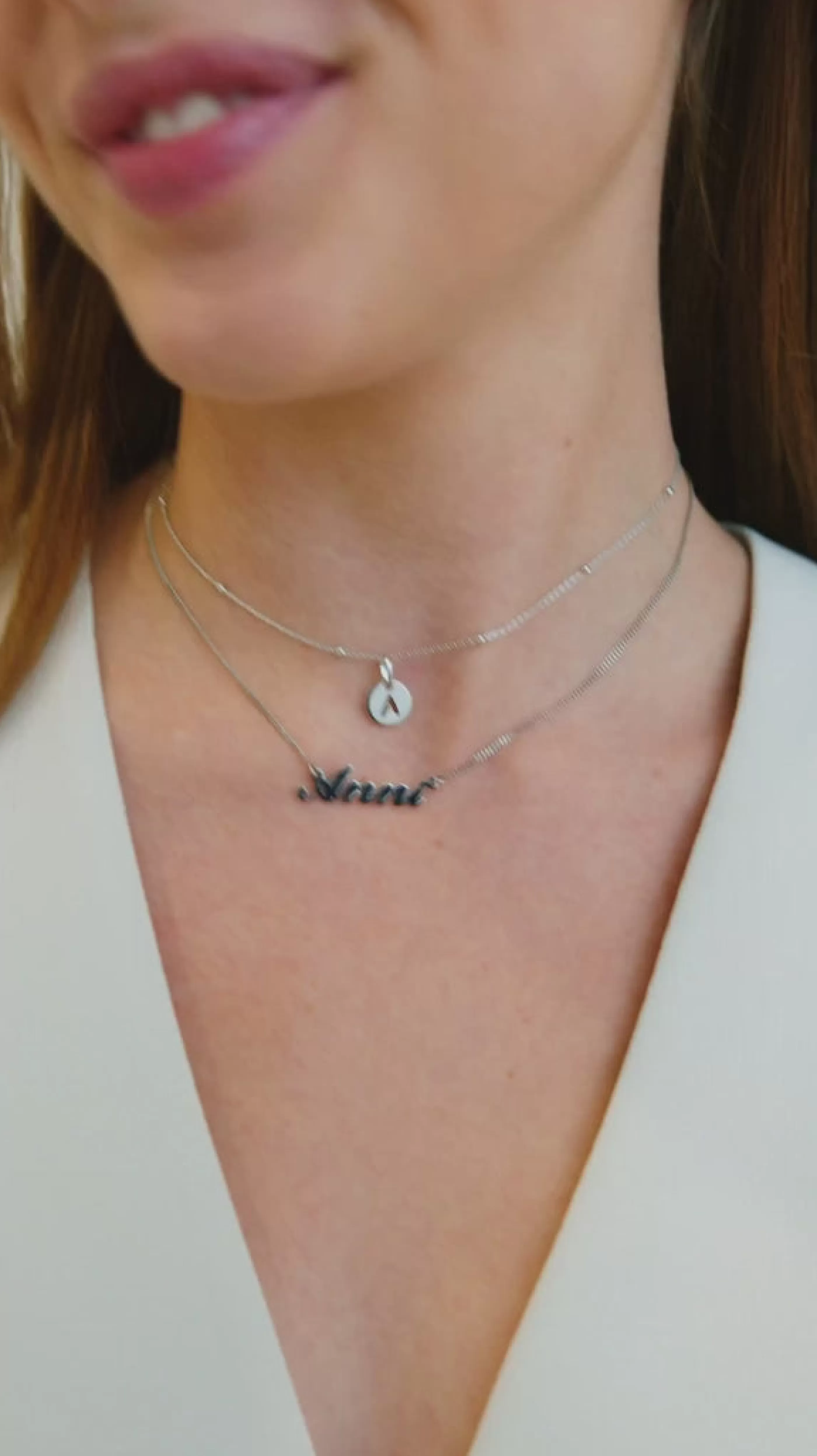 SINGULARU Mini Medallion Letter Plata- Charms Para Collares