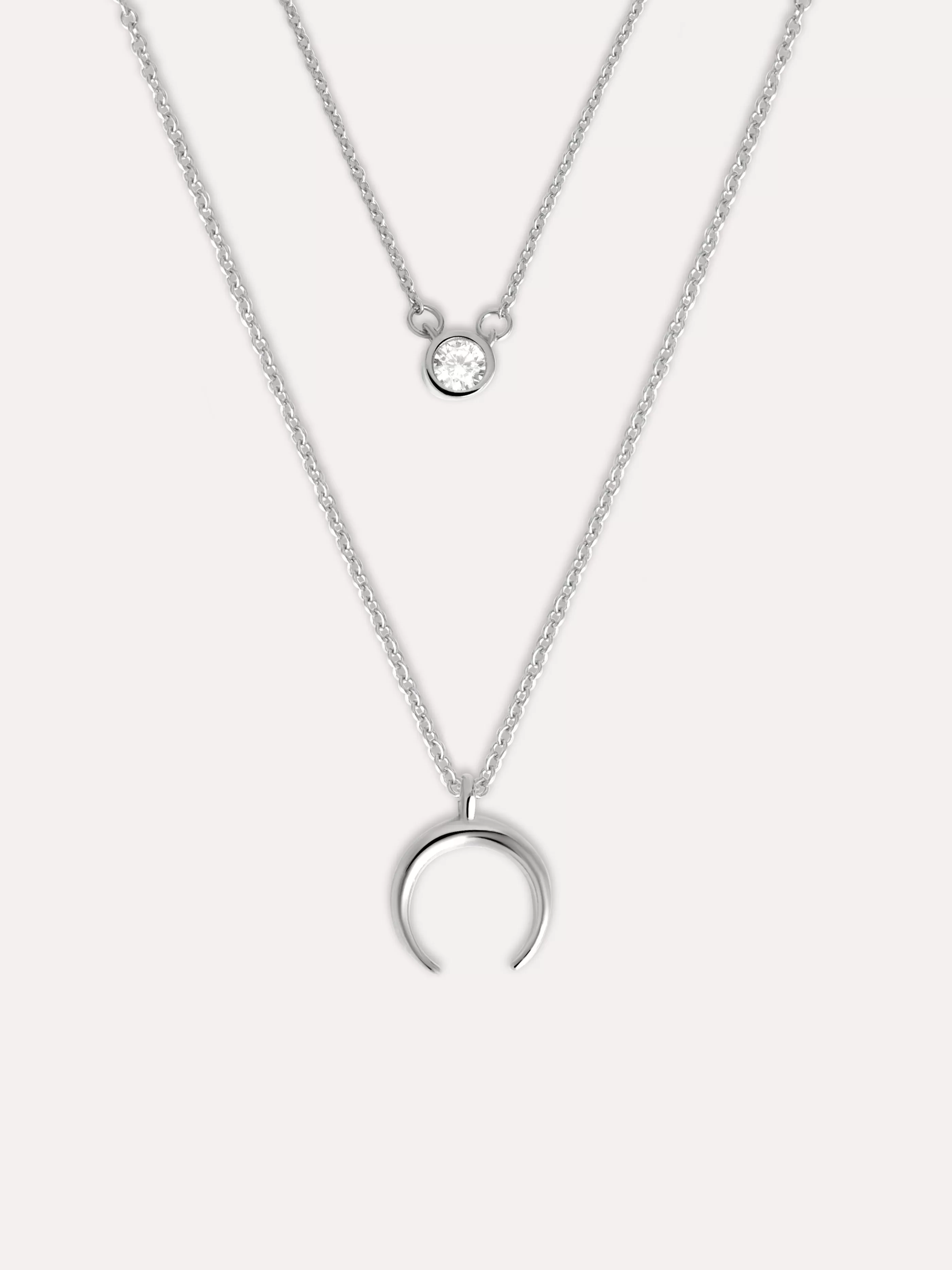 SINGULARU Pack 2 Collares Spark + Mini Moonset Plata- Packs Collares