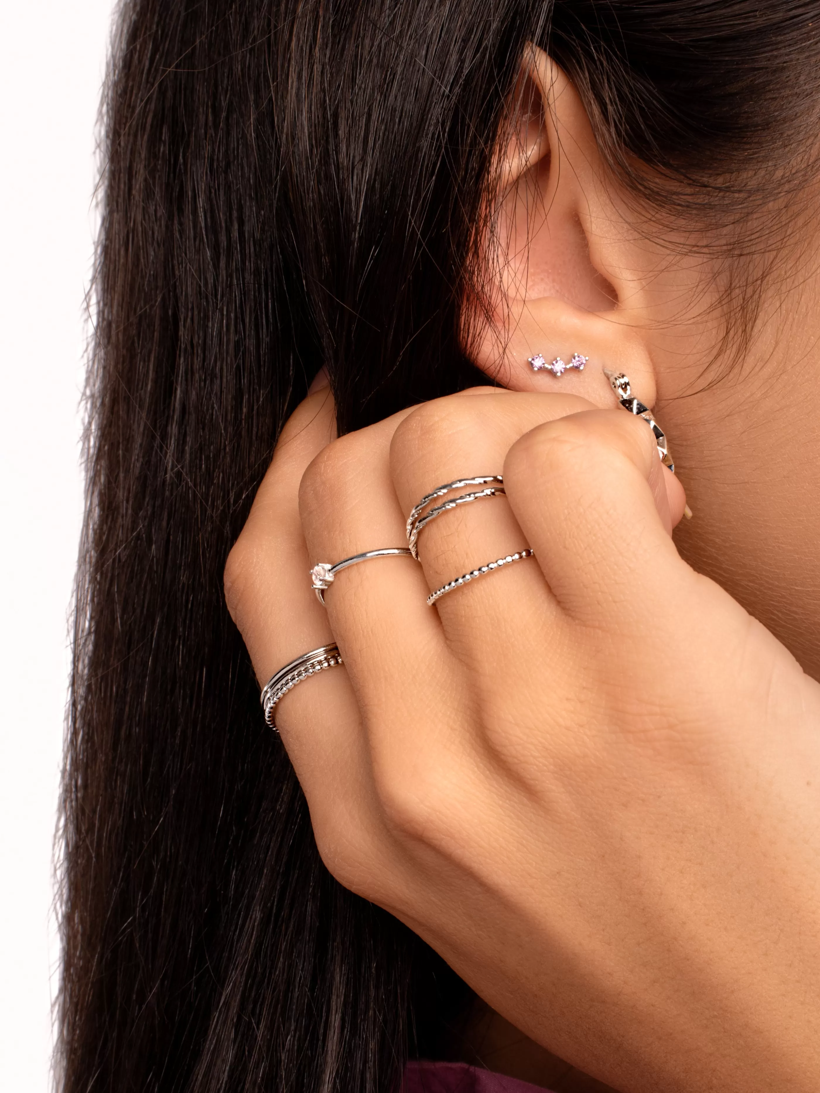 SINGULARU Pack 6 Anillos Simonetta- Anillos Con Talla