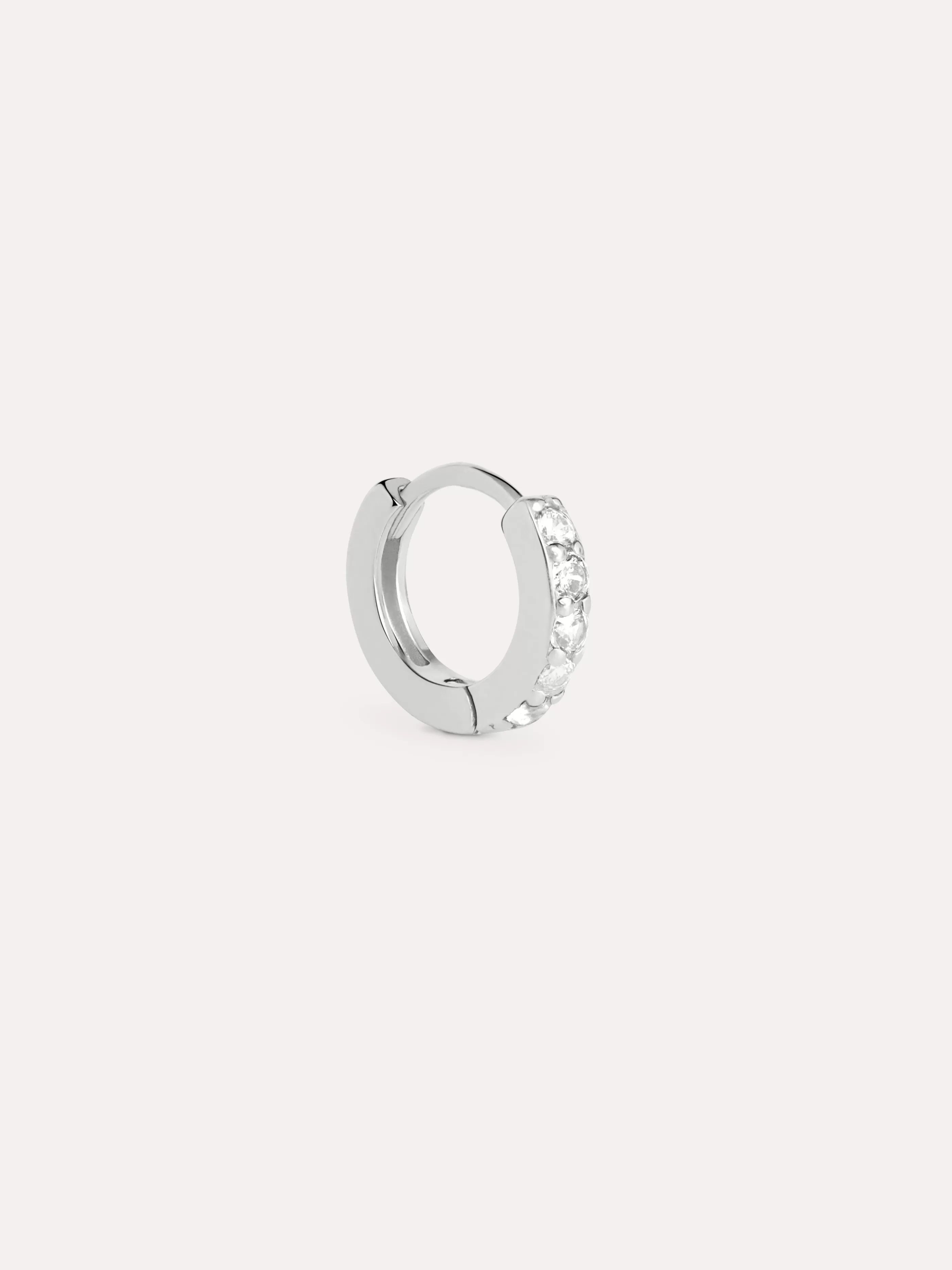 SINGULARU Pendiente Suelto Aro Cleo M Plata- Pendientes Sueltos