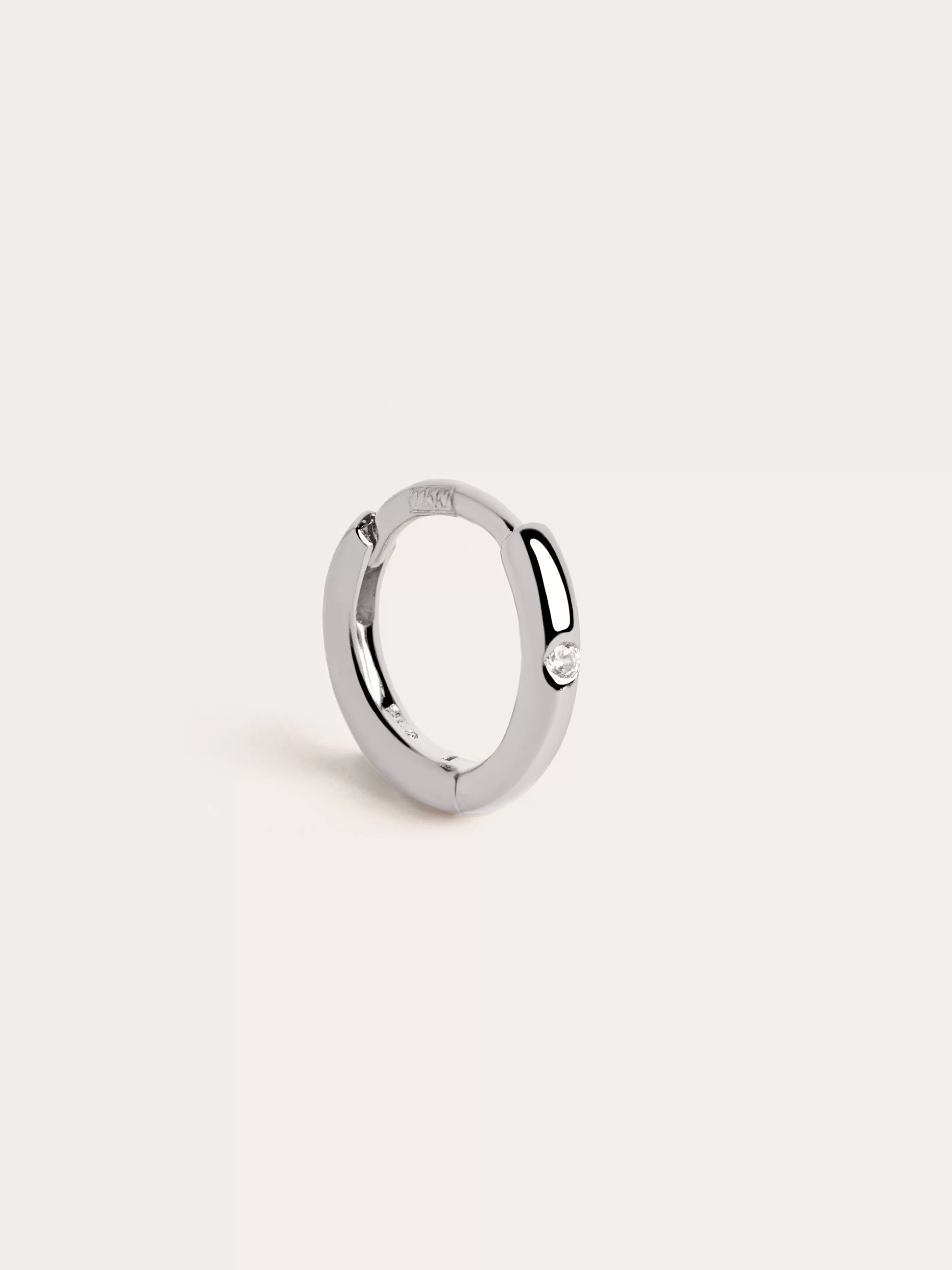 SINGULARU Pendiente Suelto Aro Klein Spark M Plata- Pendientes Sueltos