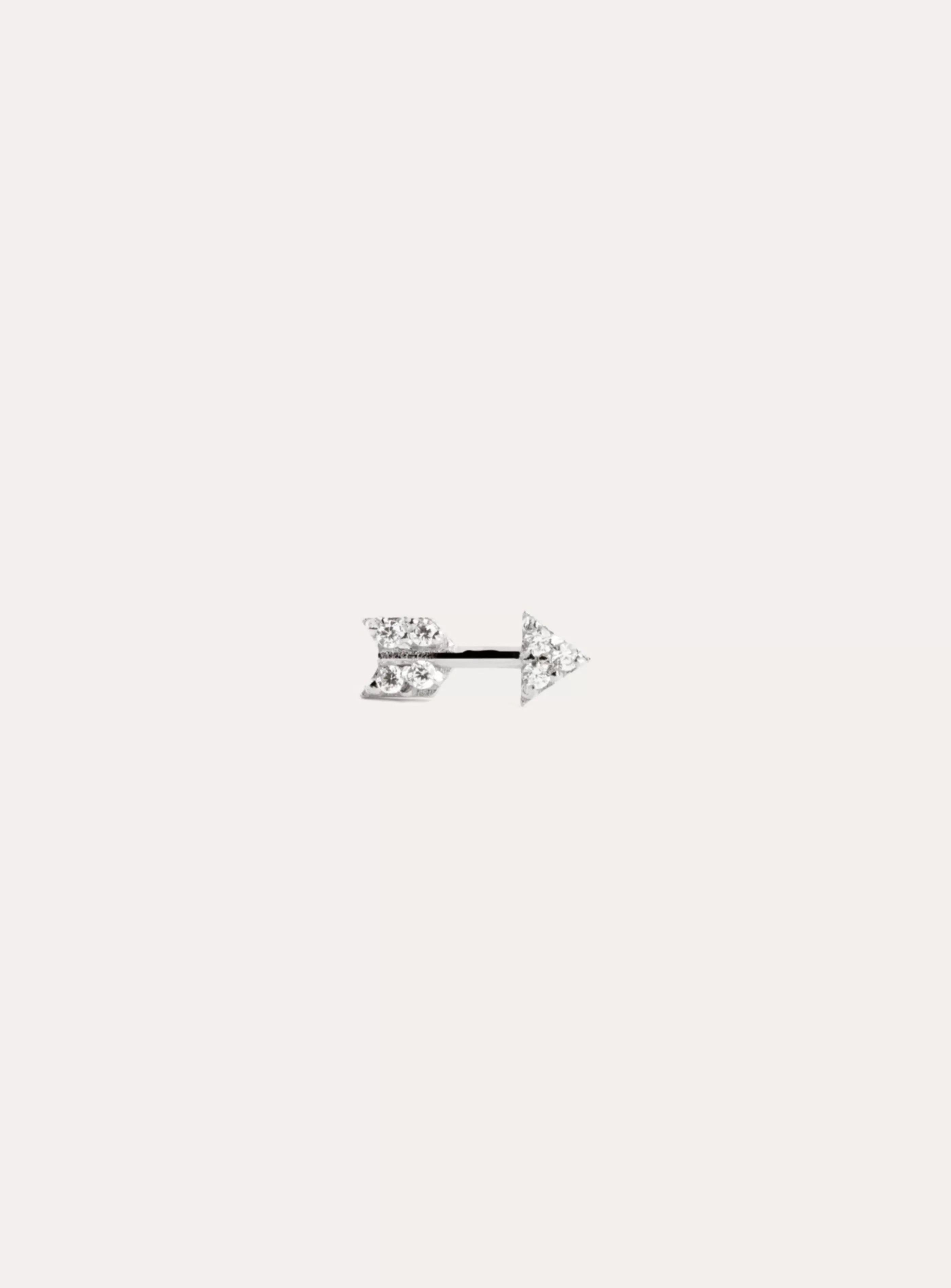SINGULARU Pendiente Suelto Arrow Sparks Plata- Pendientes Sueltos