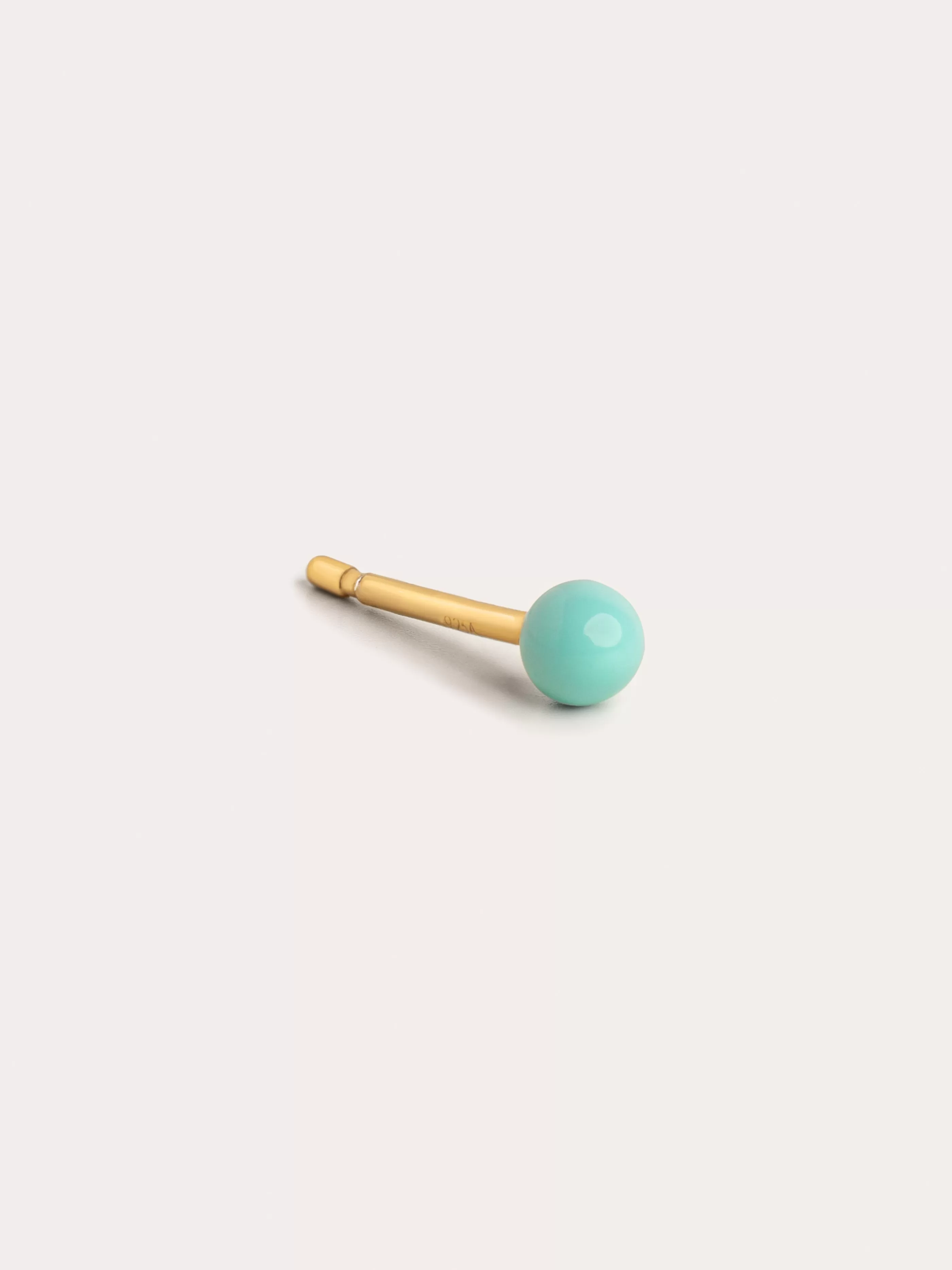 SINGULARU Pendiente Suelto Dot Sky Enamel Plata Bano Oro- Pendientes De Colores