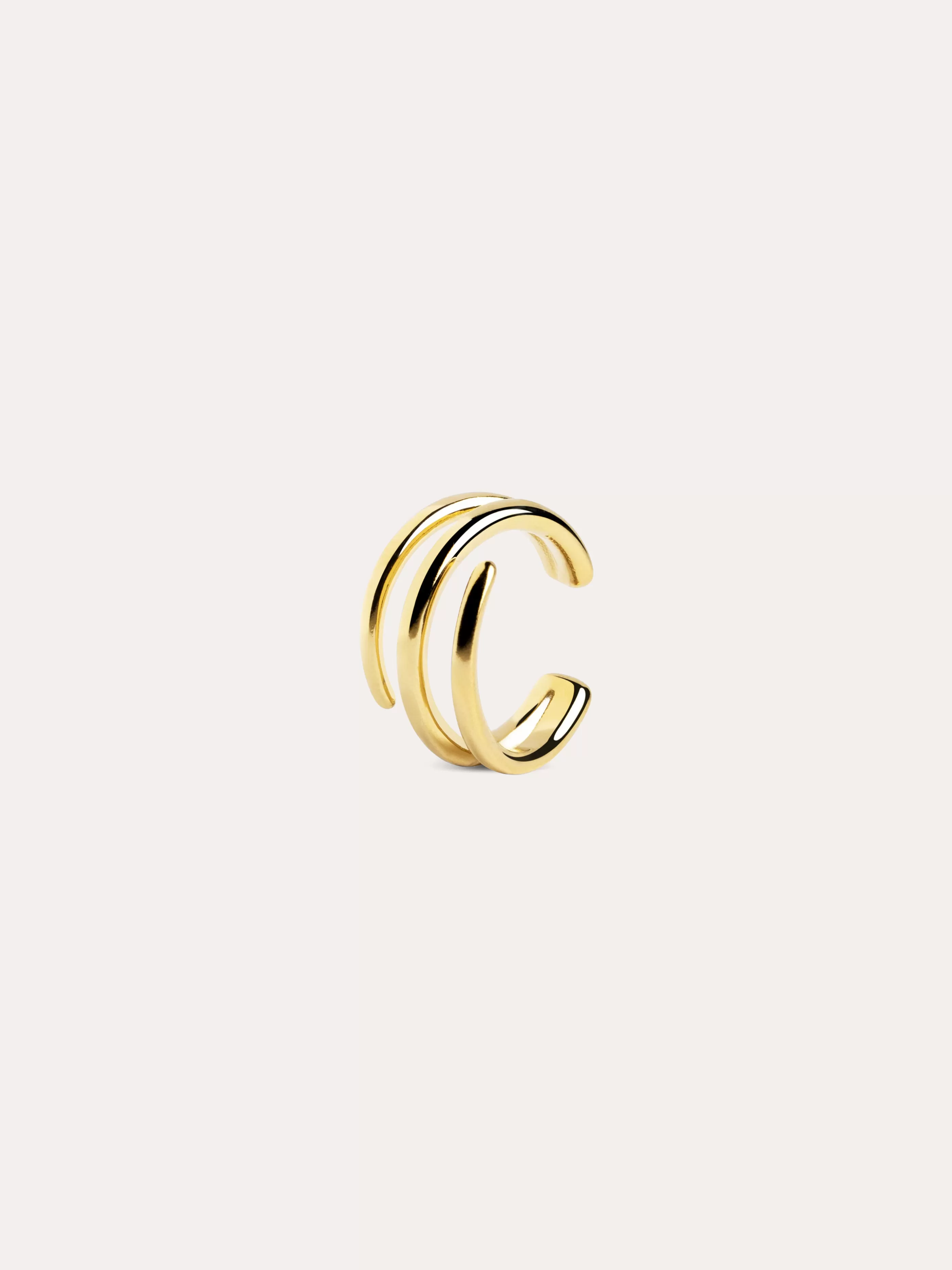 SINGULARU Pendiente Suelto Ear Cuff Claw Bano Oro- Pendientes Sueltos