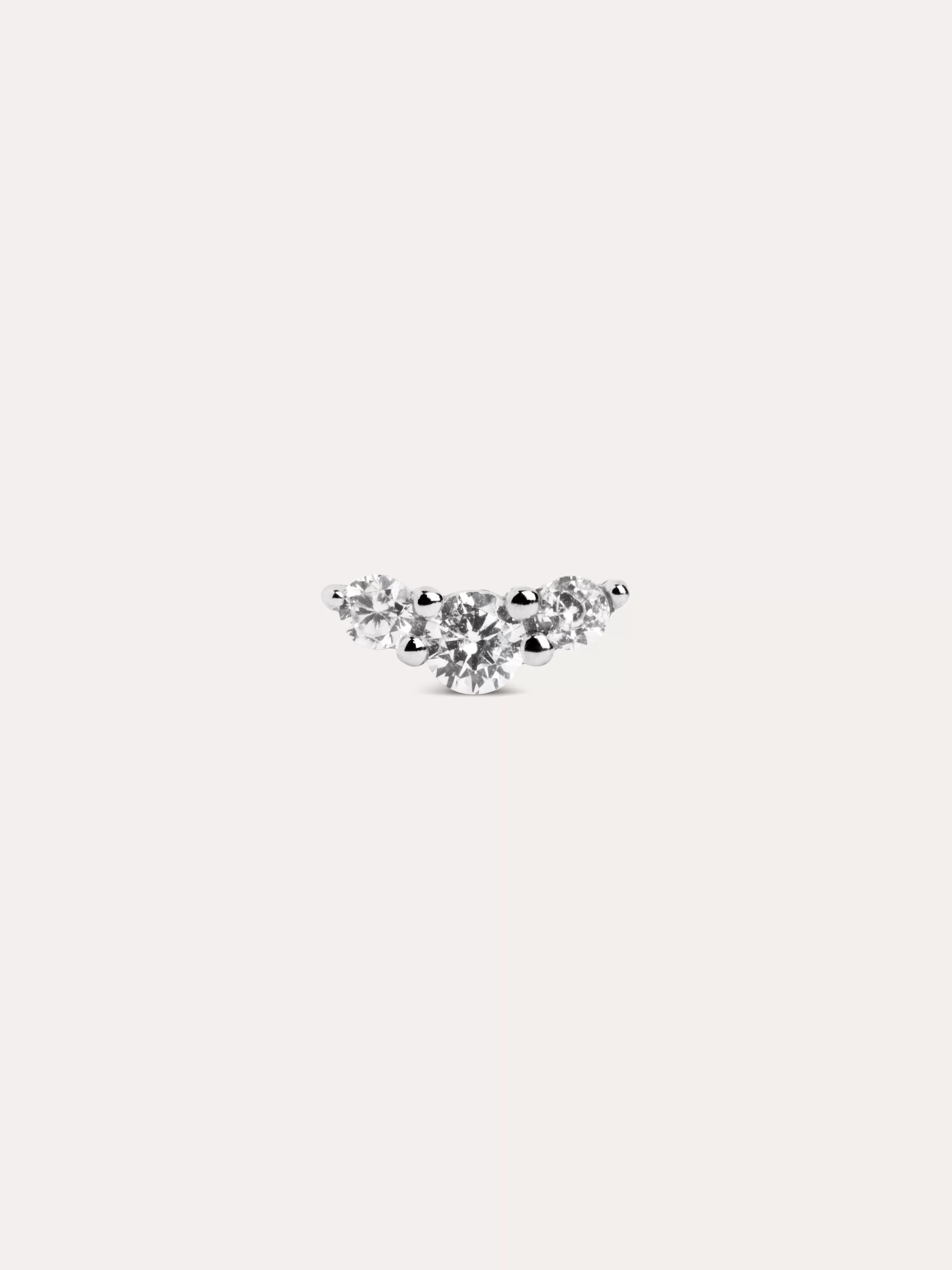 SINGULARU Pendiente Suelto Freesia Spark Plata- Pendientes Sueltos