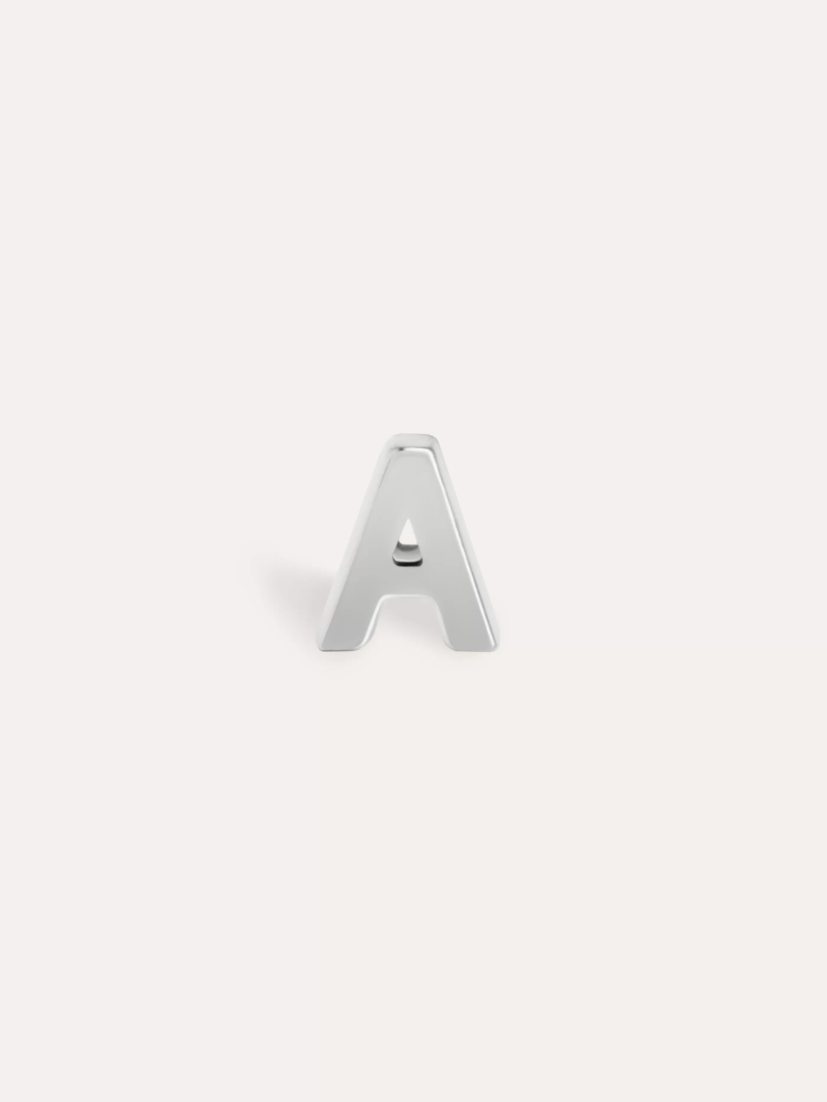 SINGULARU Pendiente Suelto Letter Plata- Pendientes Sueltos