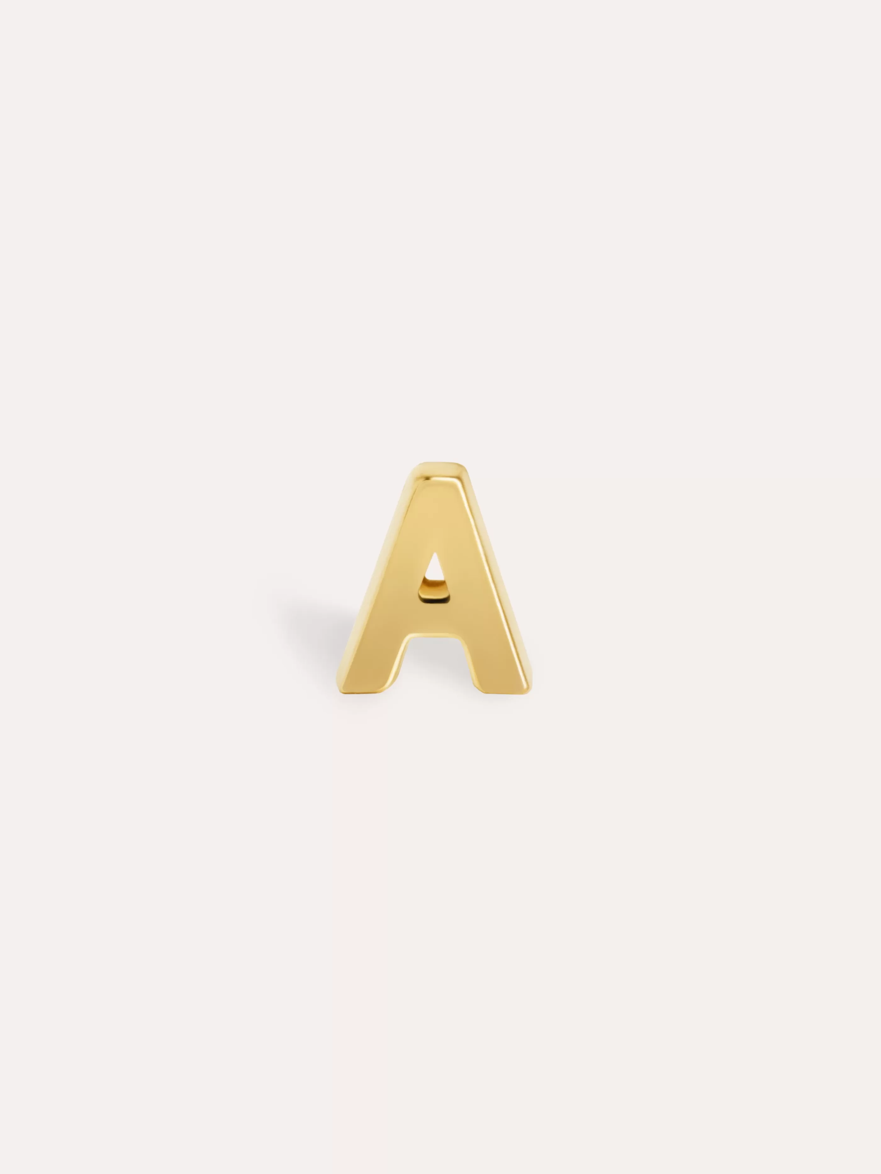 SINGULARU Pendiente Suelto Letter Plata Bano Oro- Pendientes Sueltos