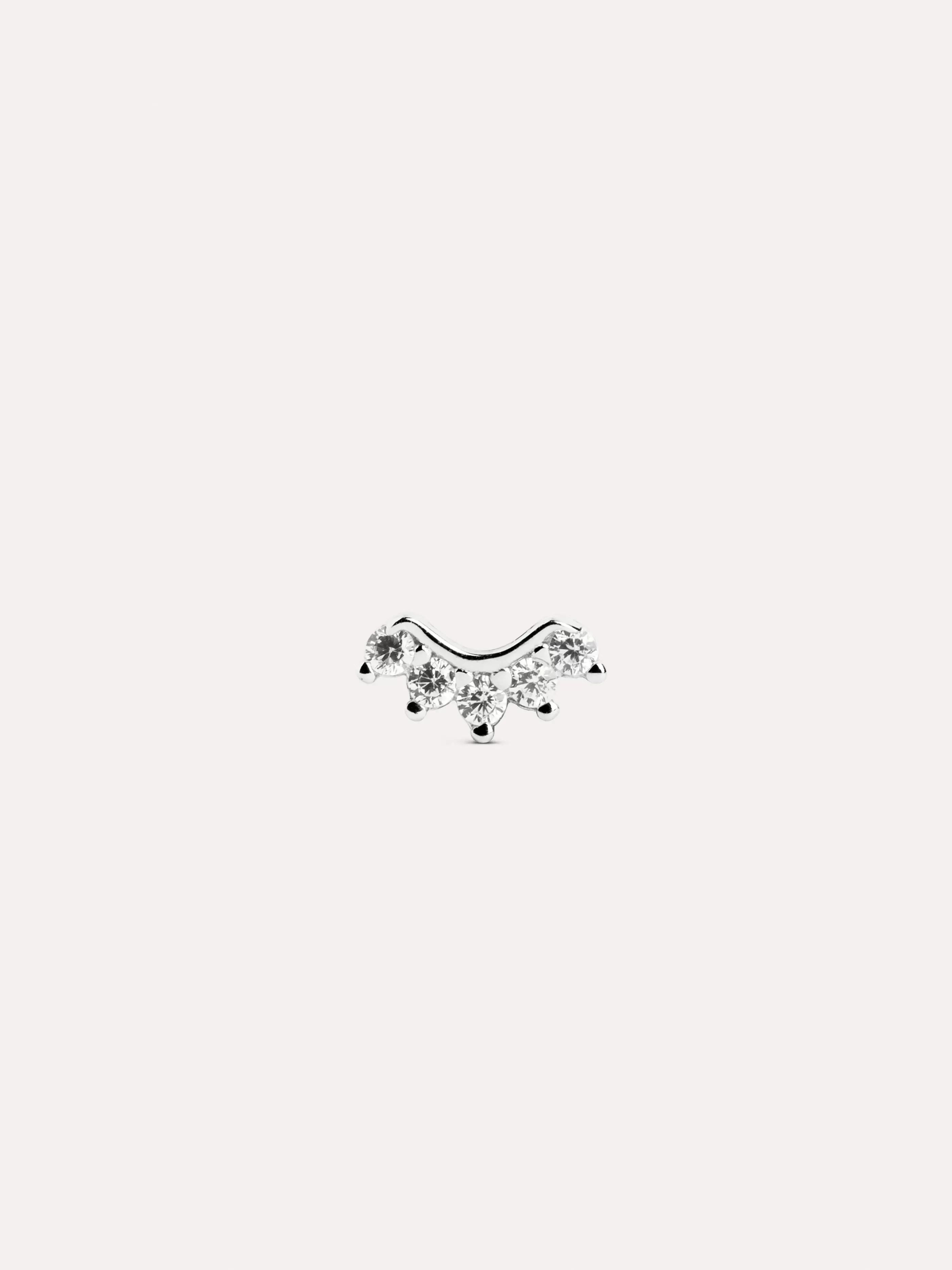 SINGULARU Pendiente Suelto Mini 5 Sparks Plata- Pendientes Sueltos