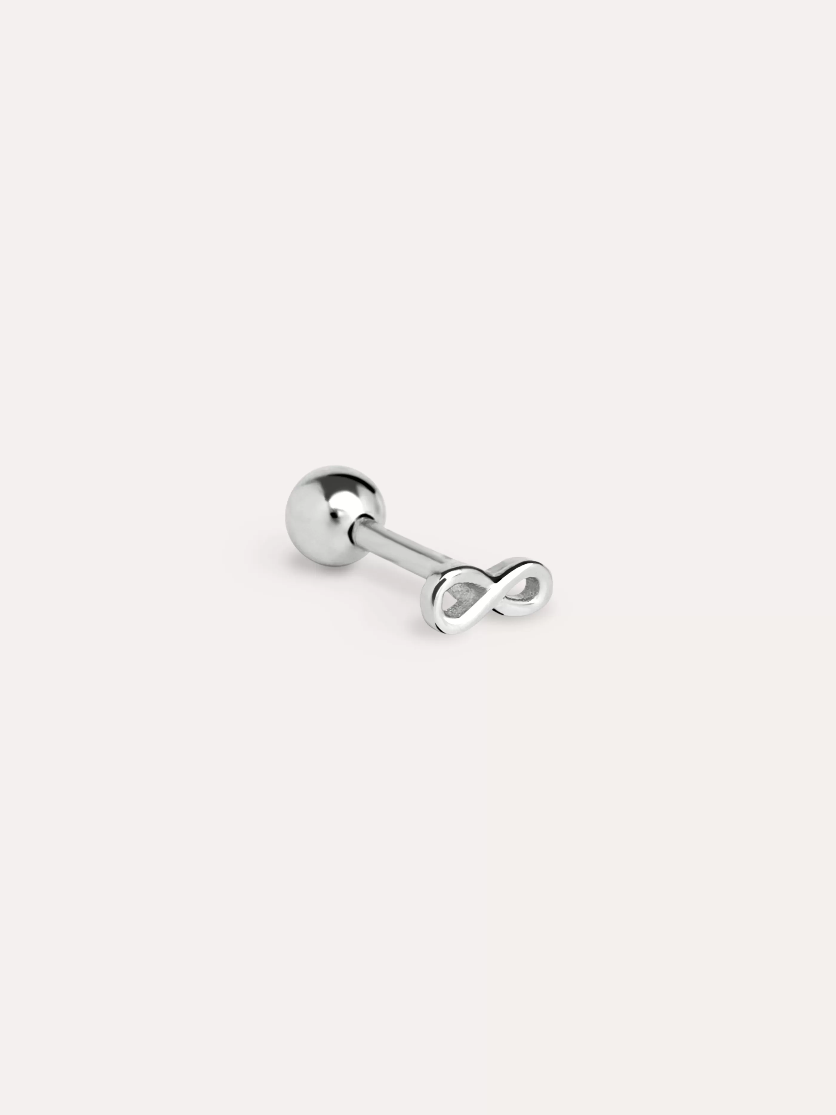 SINGULARU Pendiente Suelto Mini Infinito Plata- Pendientes Sueltos