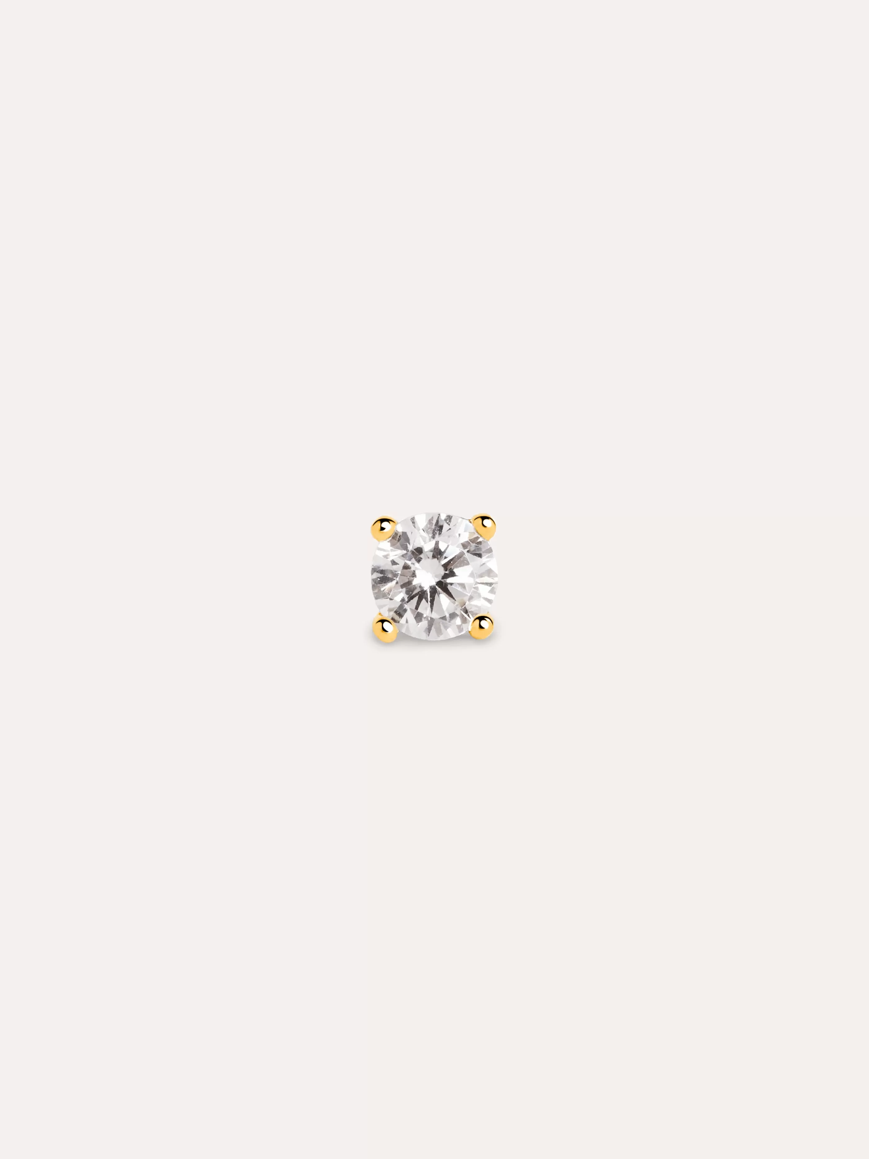 SINGULARU Pendiente Suelto Mini Spark Plata Bano Oro- Pendientes Sueltos