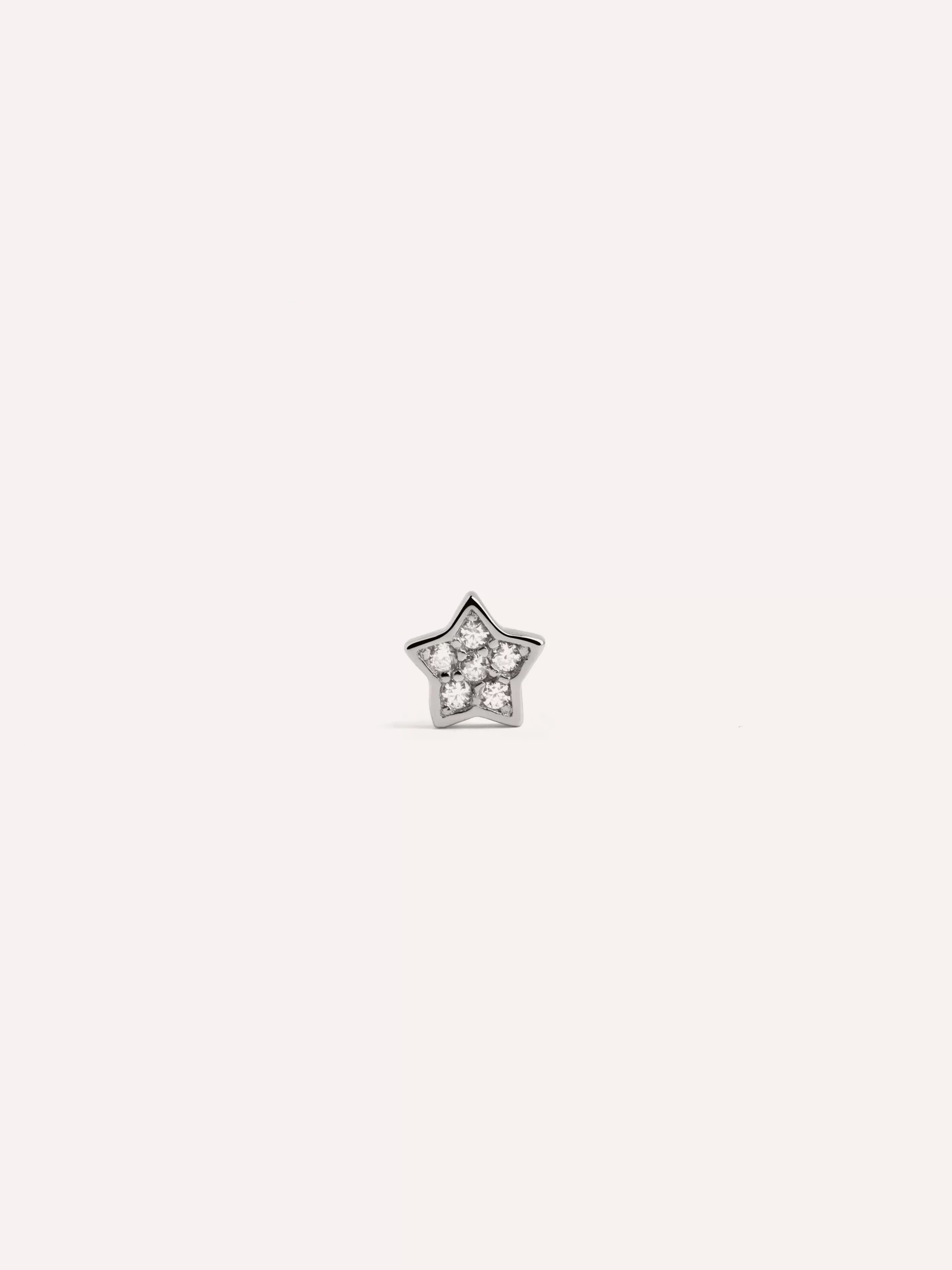 SINGULARU Pendiente Suelto Mini Star Spark Plata- Pendientes Sueltos