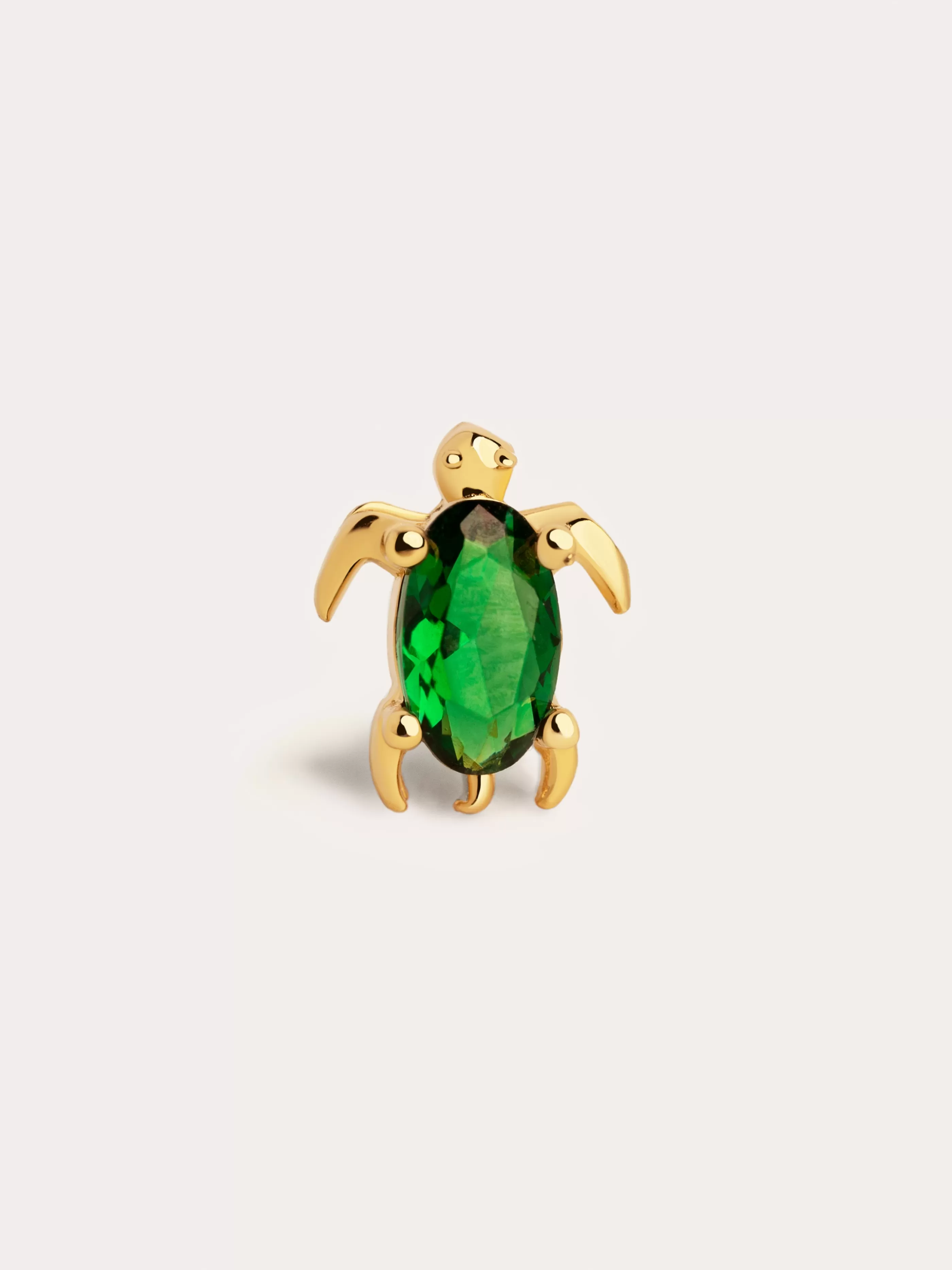 SINGULARU Pendiente Suelto Sea Turtle Plata Bano Oro- Pendientes Sueltos