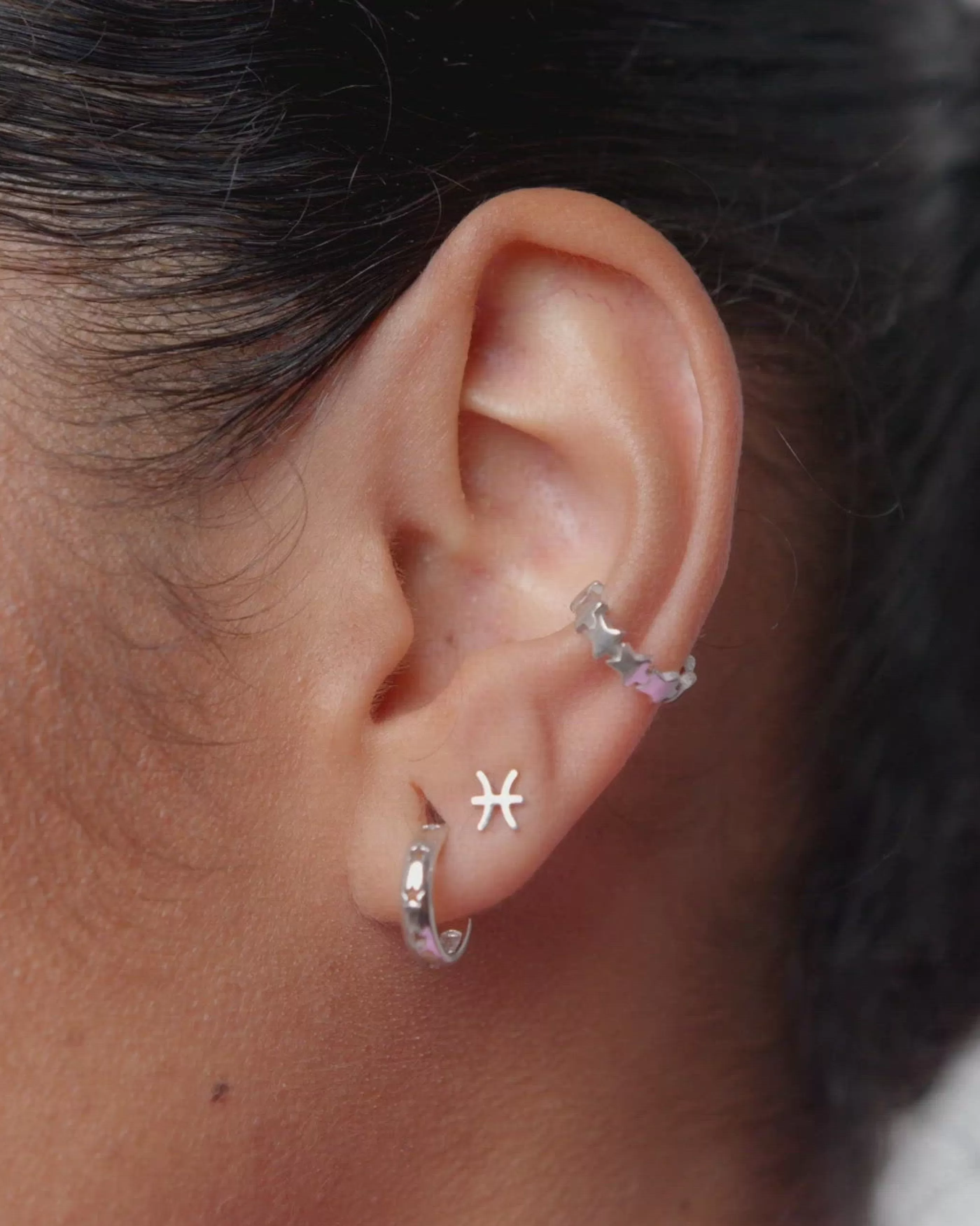 SINGULARU Pendiente Suelto Zodiaco Plata- Pendientes Sueltos