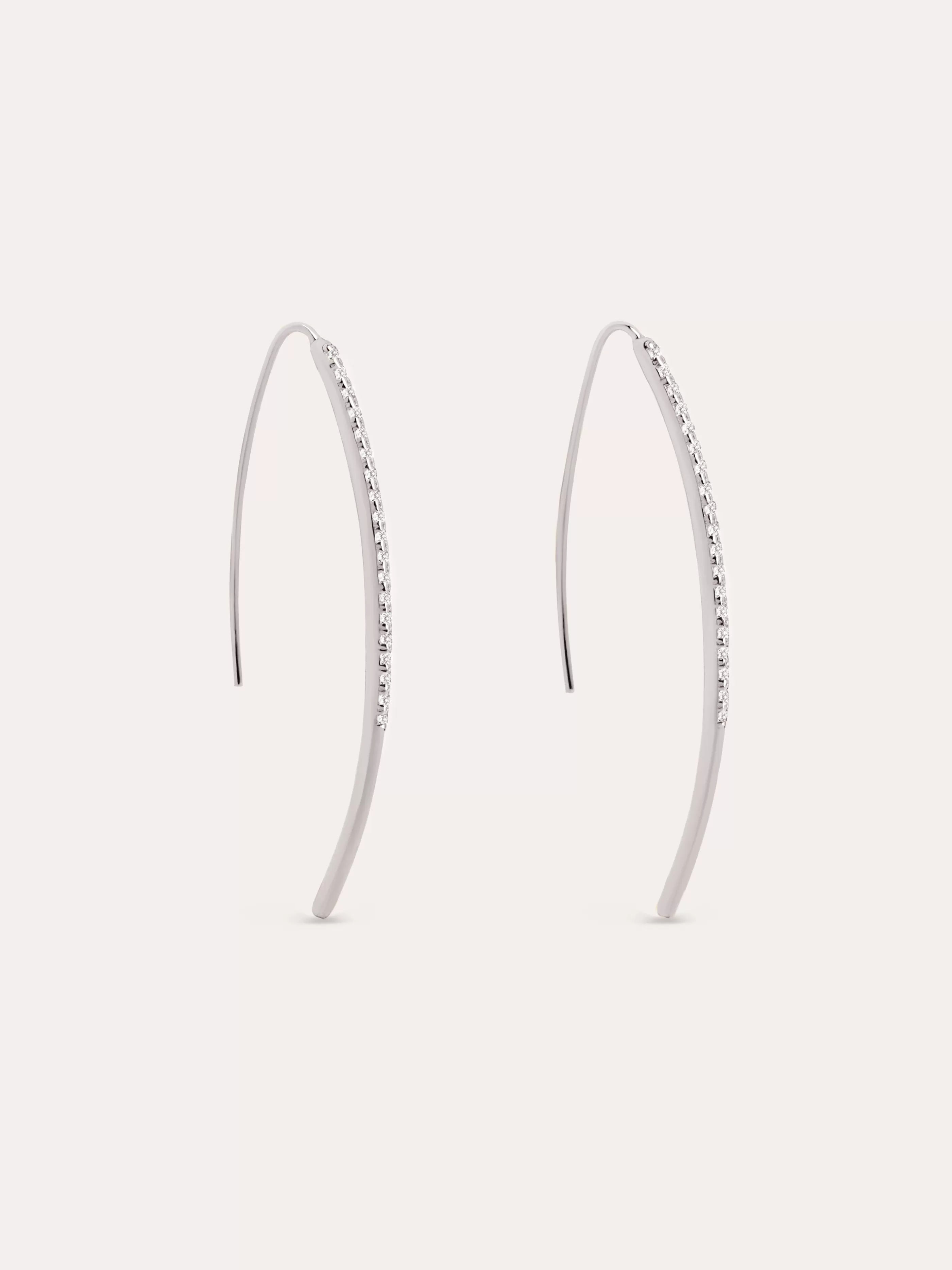 SINGULARU Pendientes Arch Sparks Plata- Pendientes De Fiesta