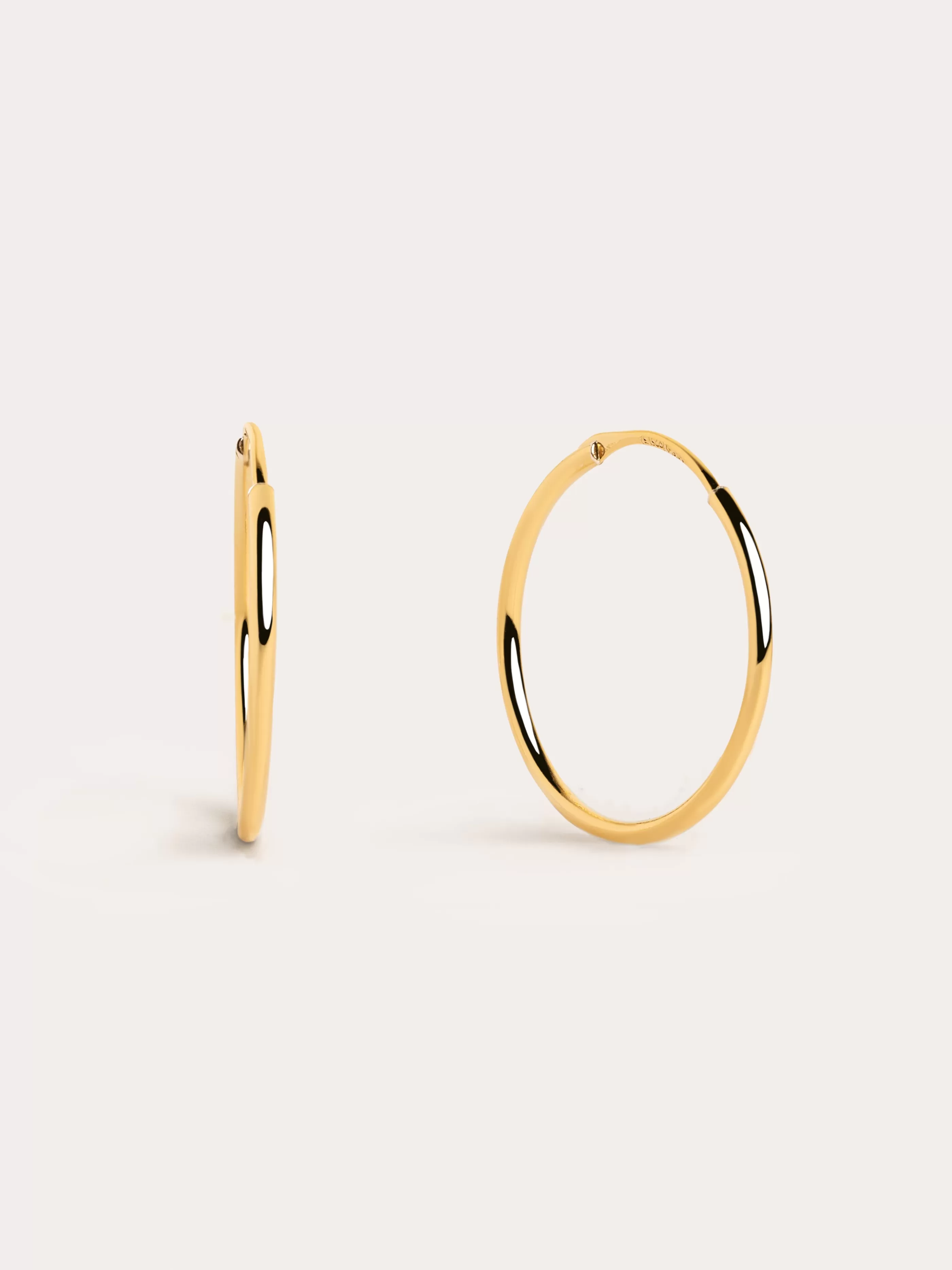 SINGULARU Pendientes Aro Ana M Plata Bano Oro- Aros