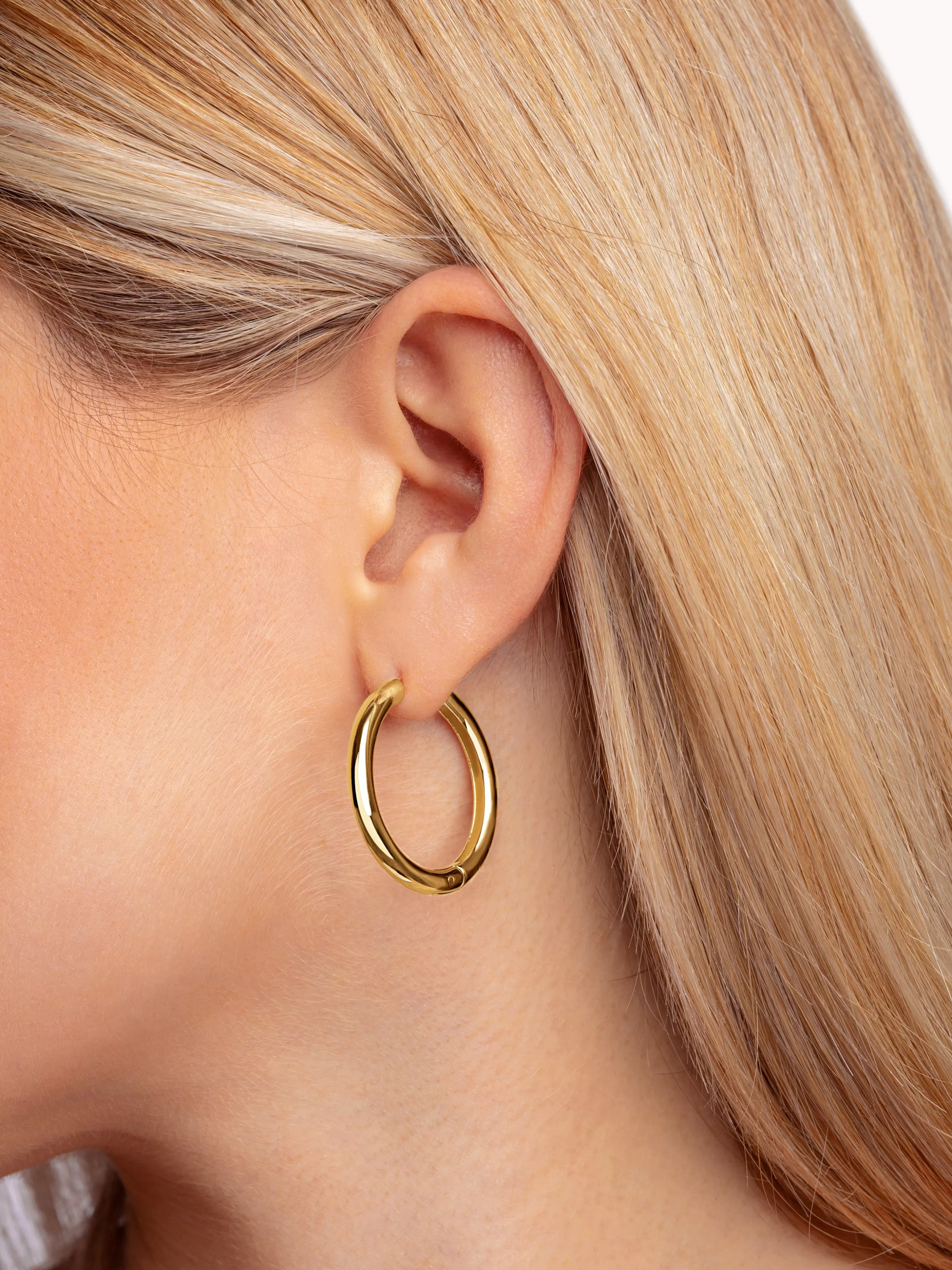 SINGULARU Pendientes Aro Carmen L Bano Oro- Aros