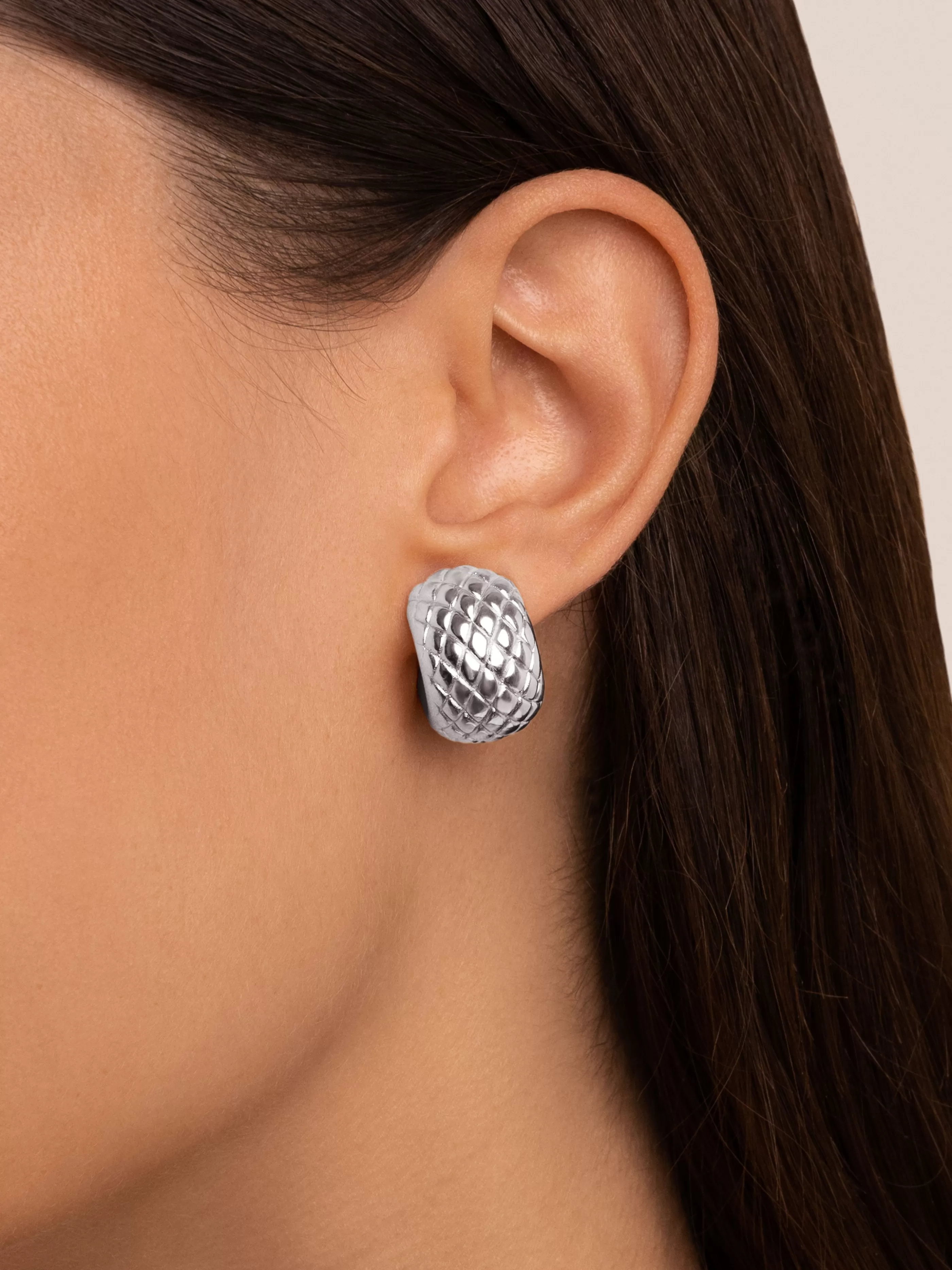 SINGULARU Pendientes Aro Cayman Plata- Aros