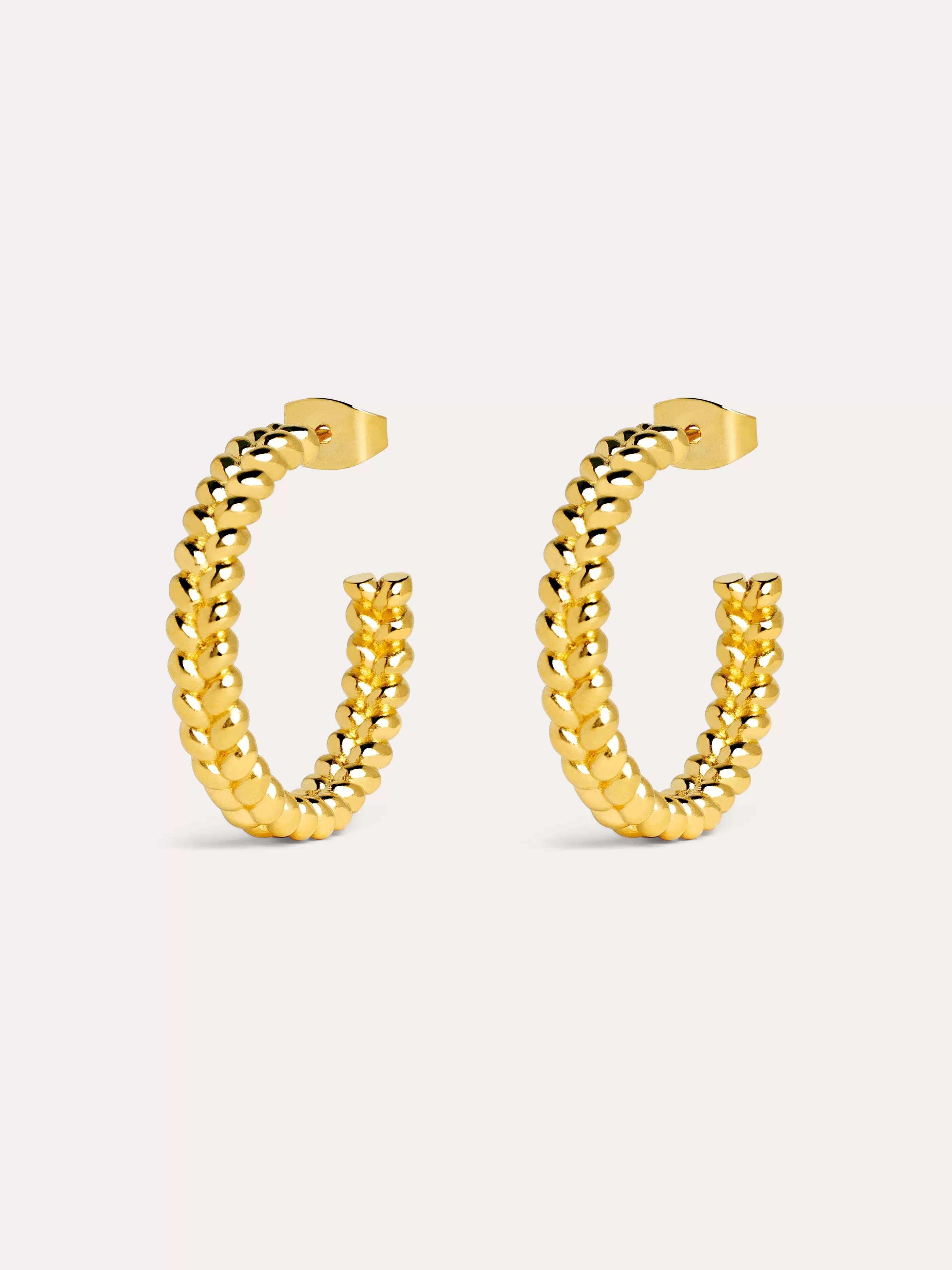 SINGULARU Pendientes Aro Cord Bano Oro- Aros
