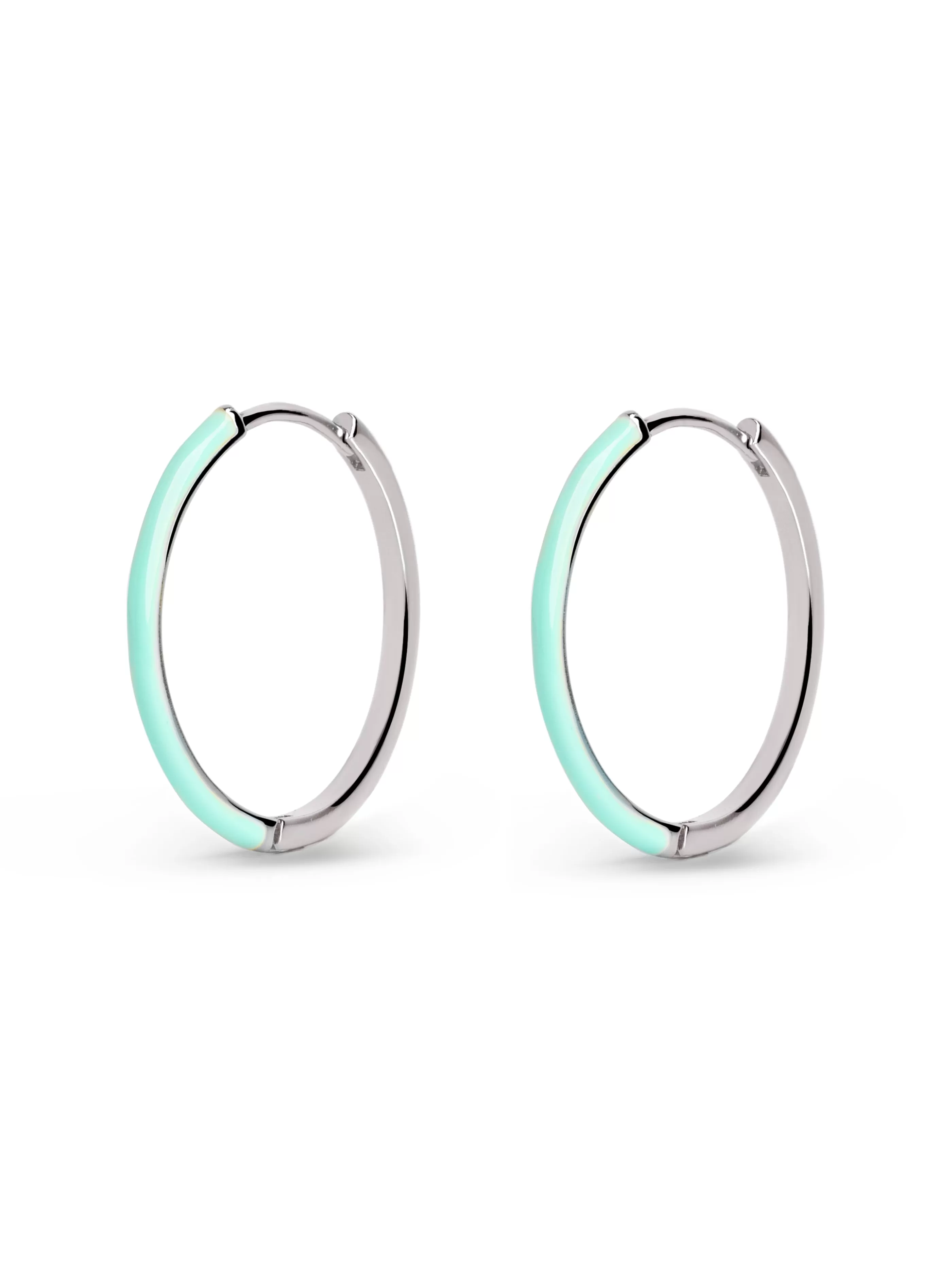 SINGULARU Pendientes Aro L Sky Enamel- Aros
