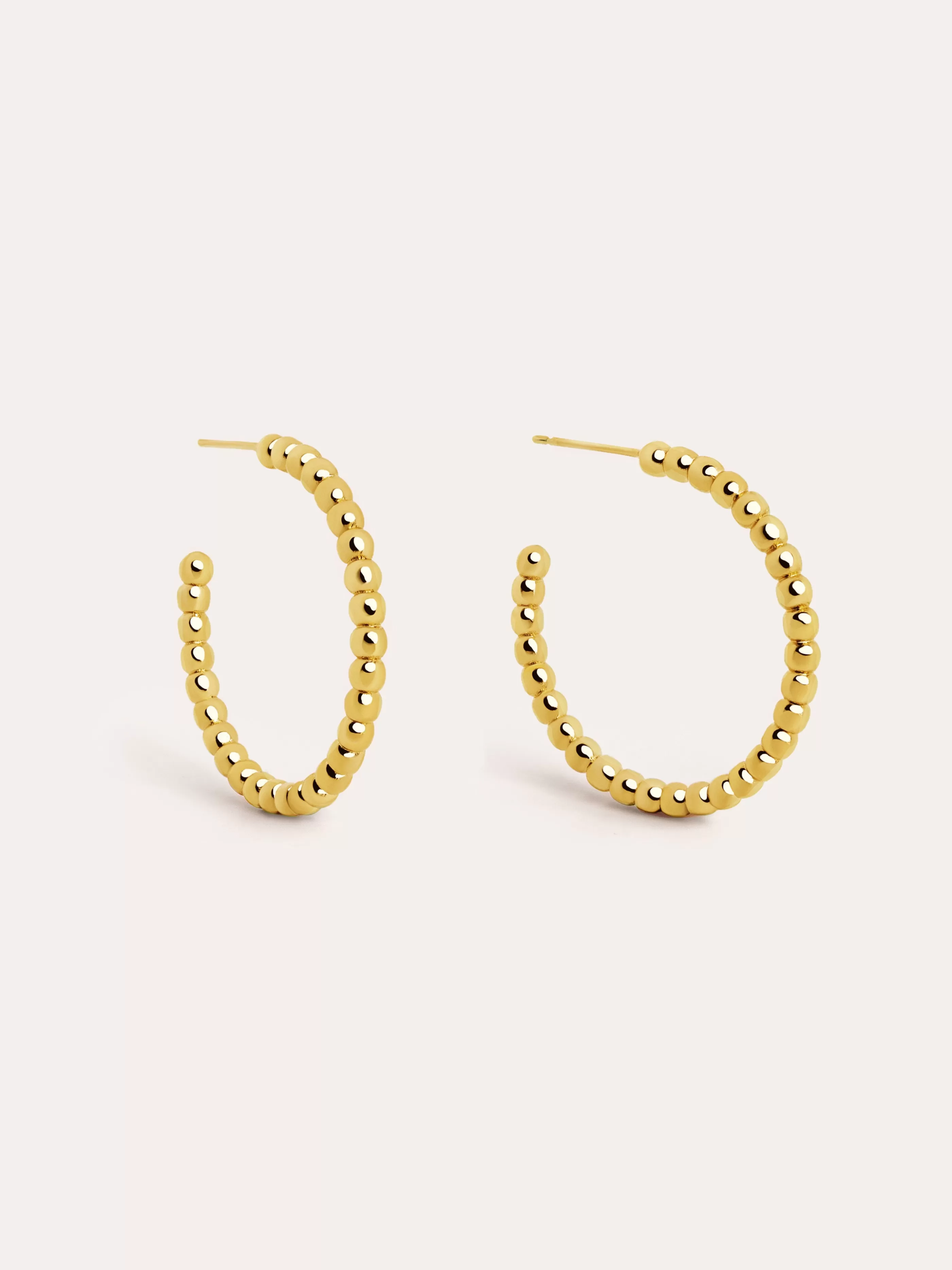 SINGULARU Pendientes Aro Pebbles L Bano Oro- Aros