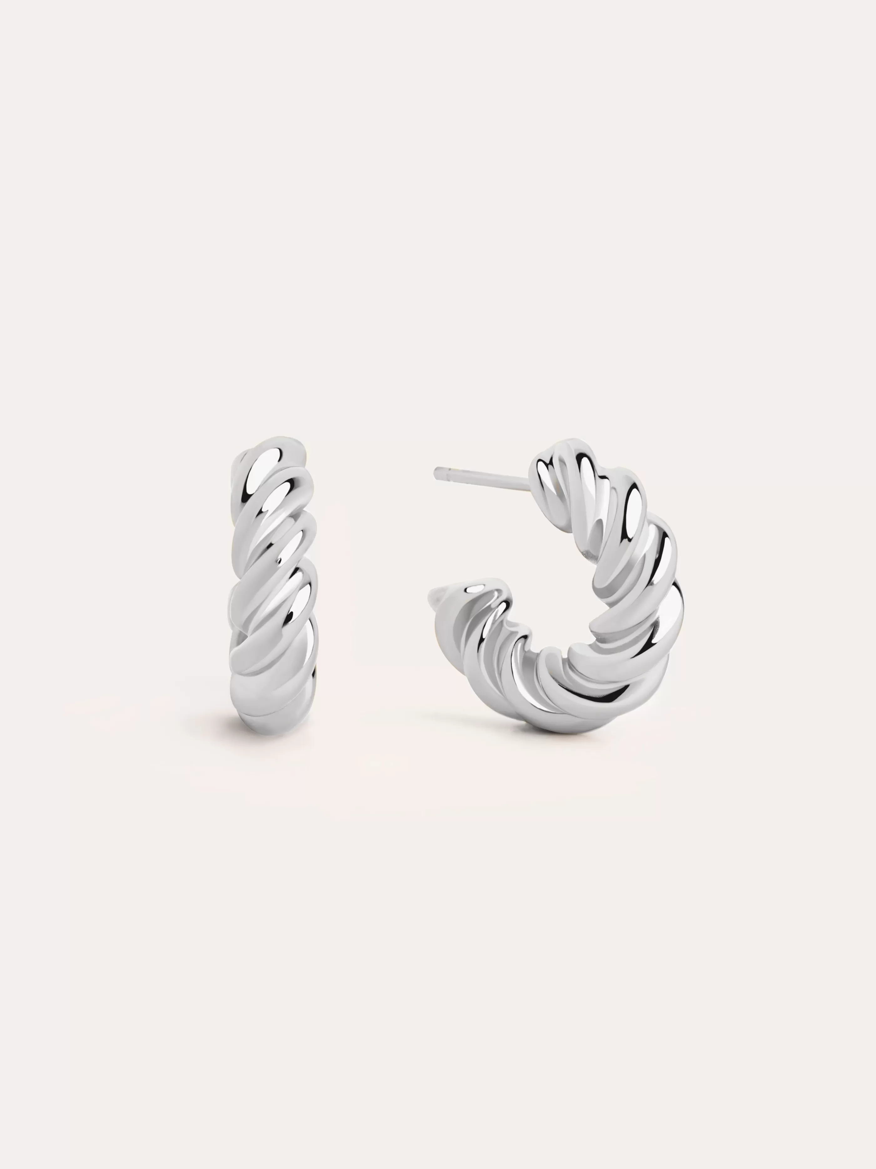 SINGULARU Pendientes Aro Spring Plata- Aros