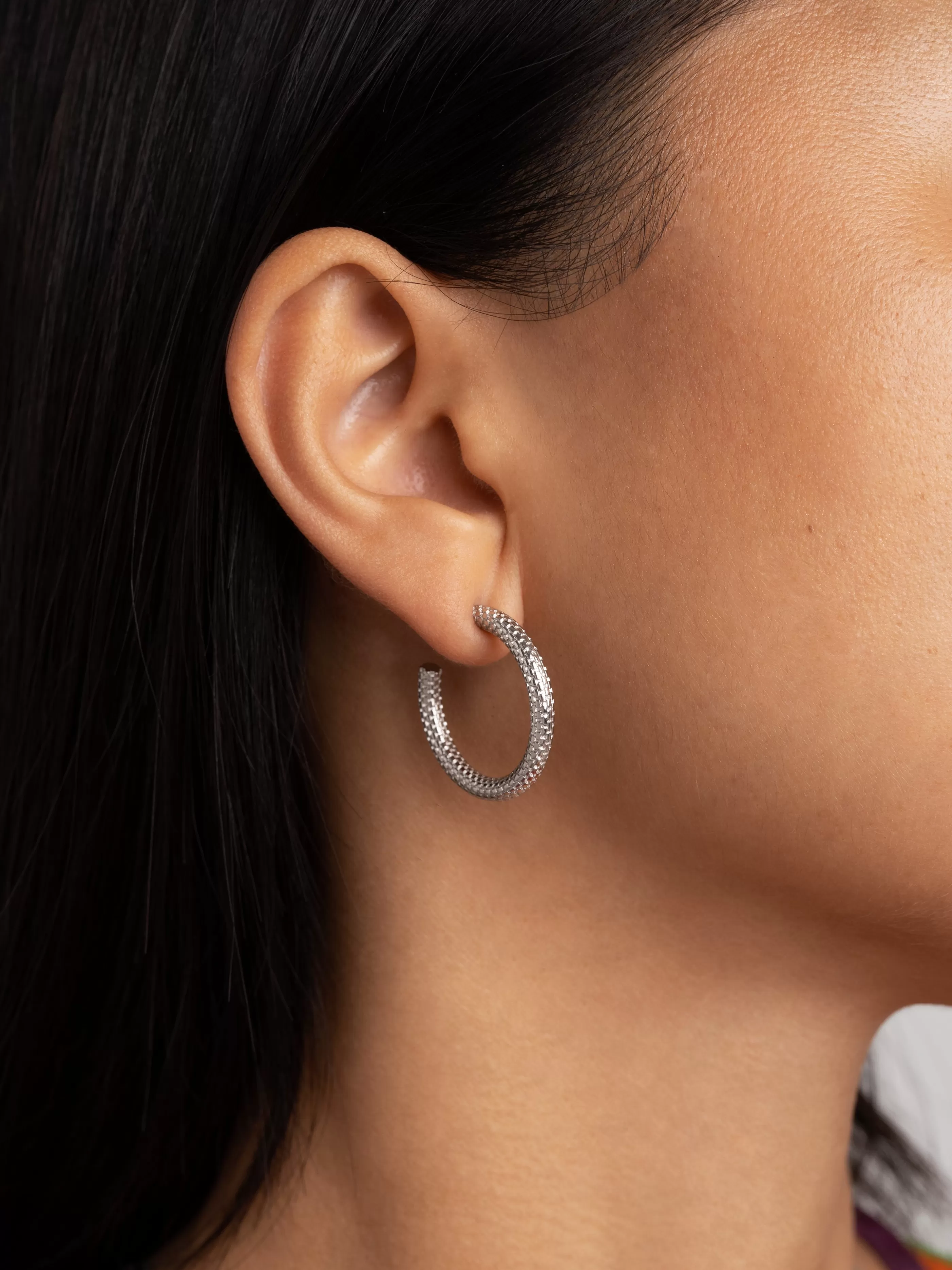 SINGULARU Pendientes Aro Tube Rope- Aros