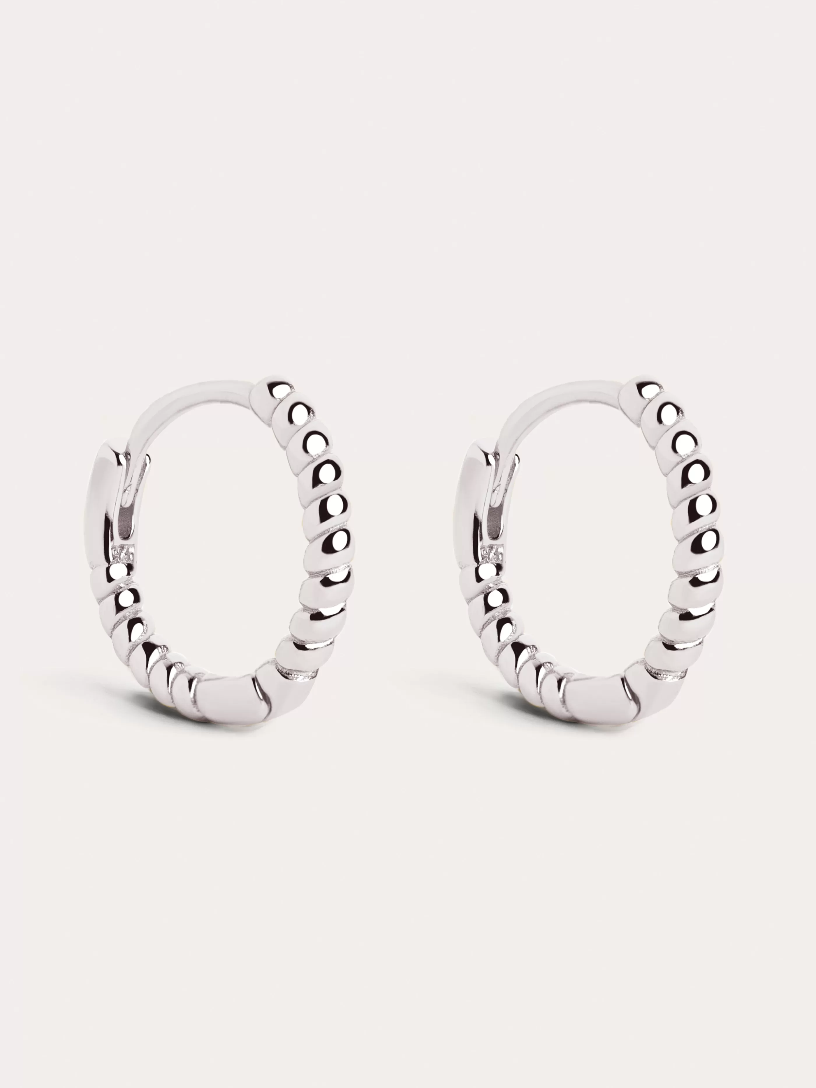 SINGULARU Pendientes Aro Twist Plata- Aros