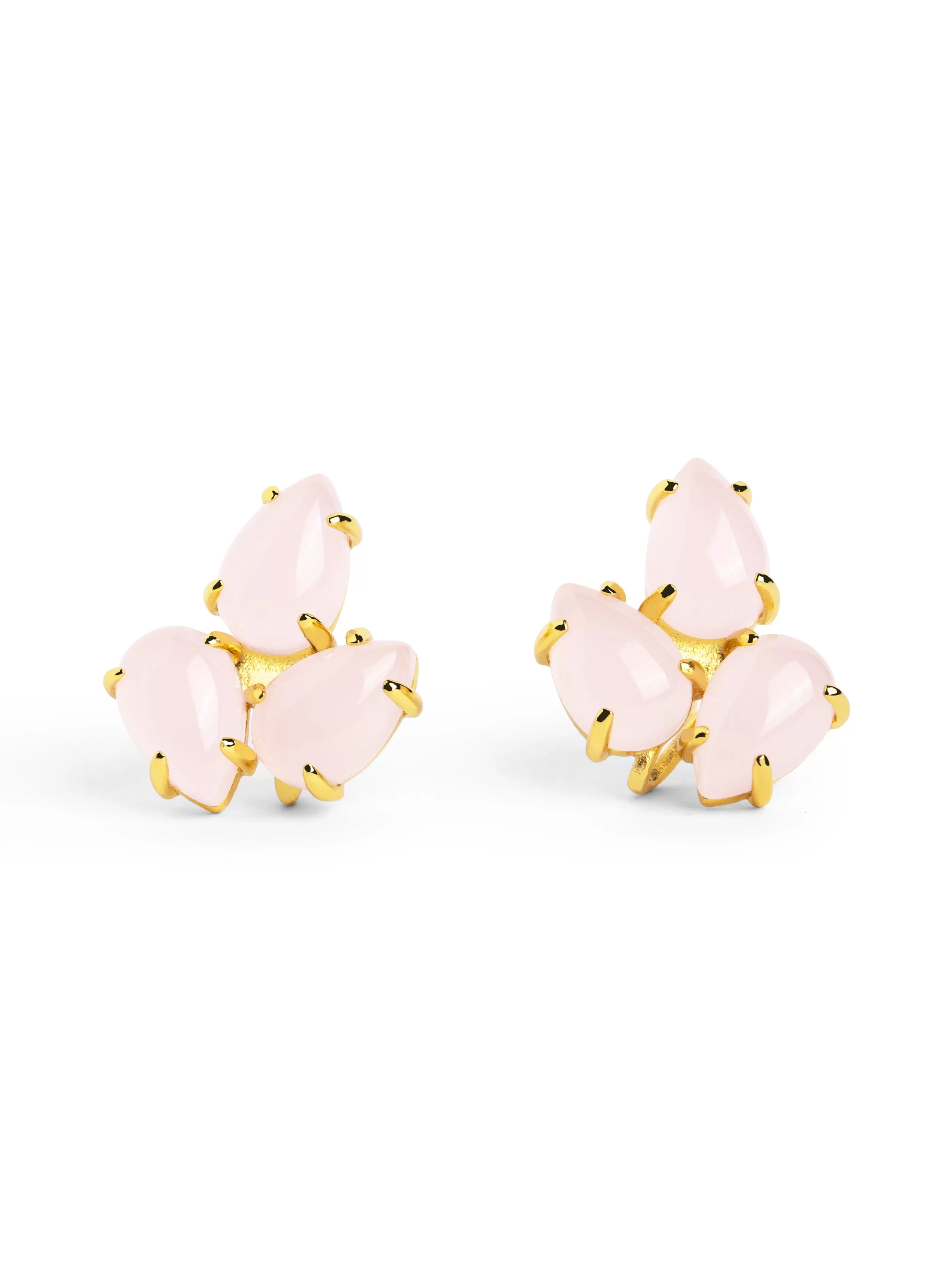 SINGULARU Pendientes Drop Roses Bloom Oro- Pendientes De Colores