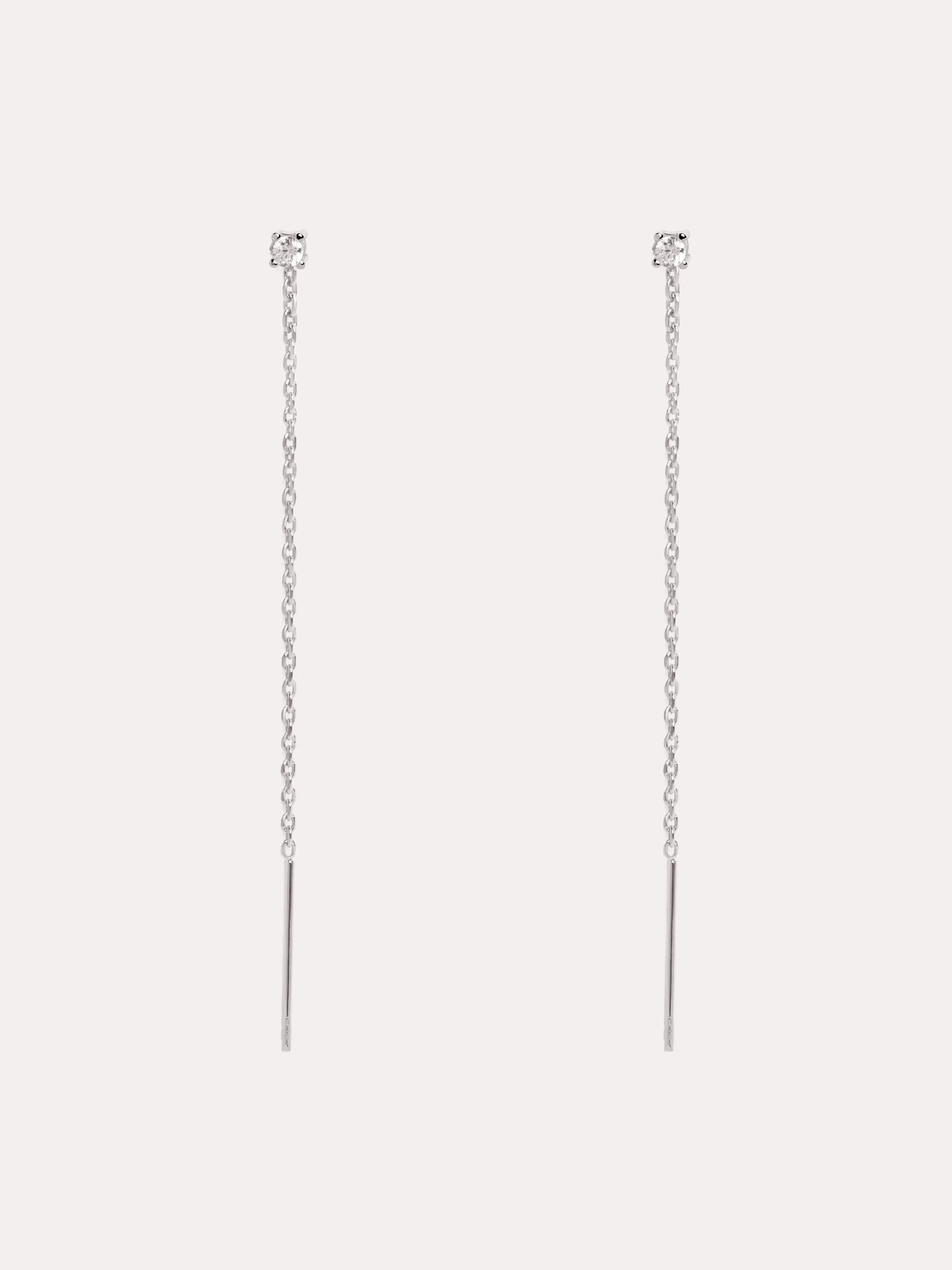 SINGULARU Pendientes Falling Spark Plata- Pendientes De Fiesta