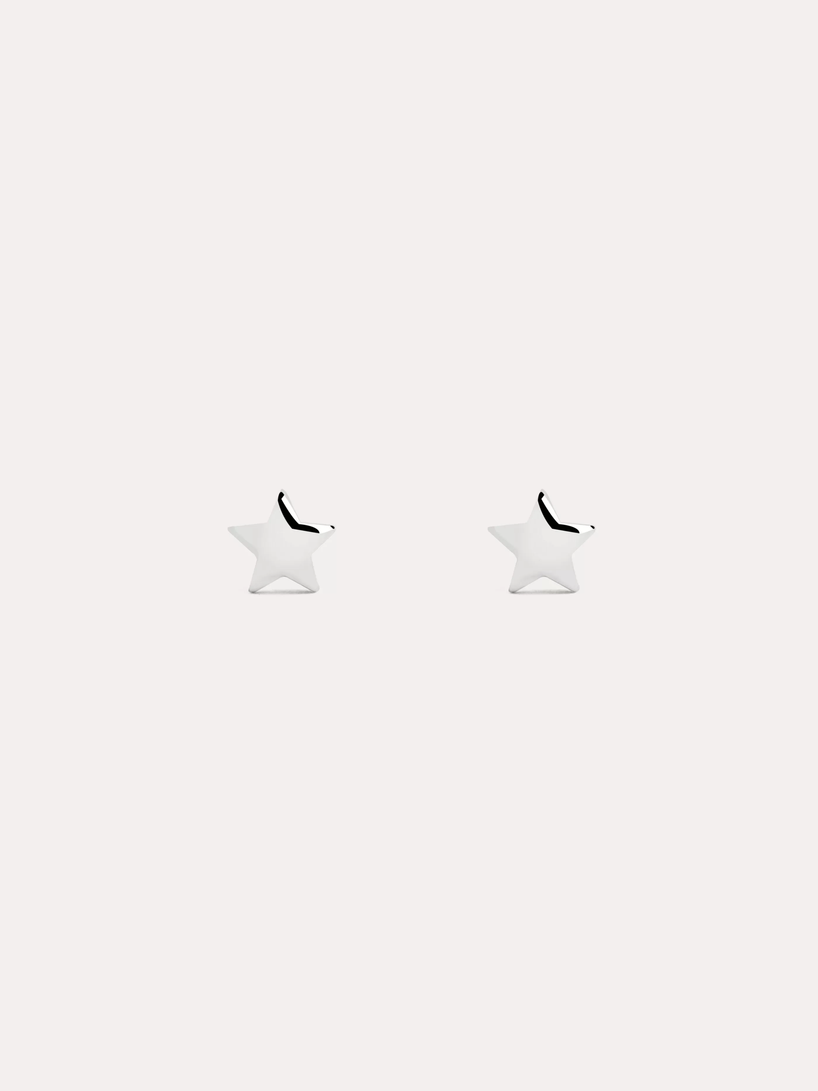 SINGULARU Pendientes Kids Star Plata- Pendientes De Rosca